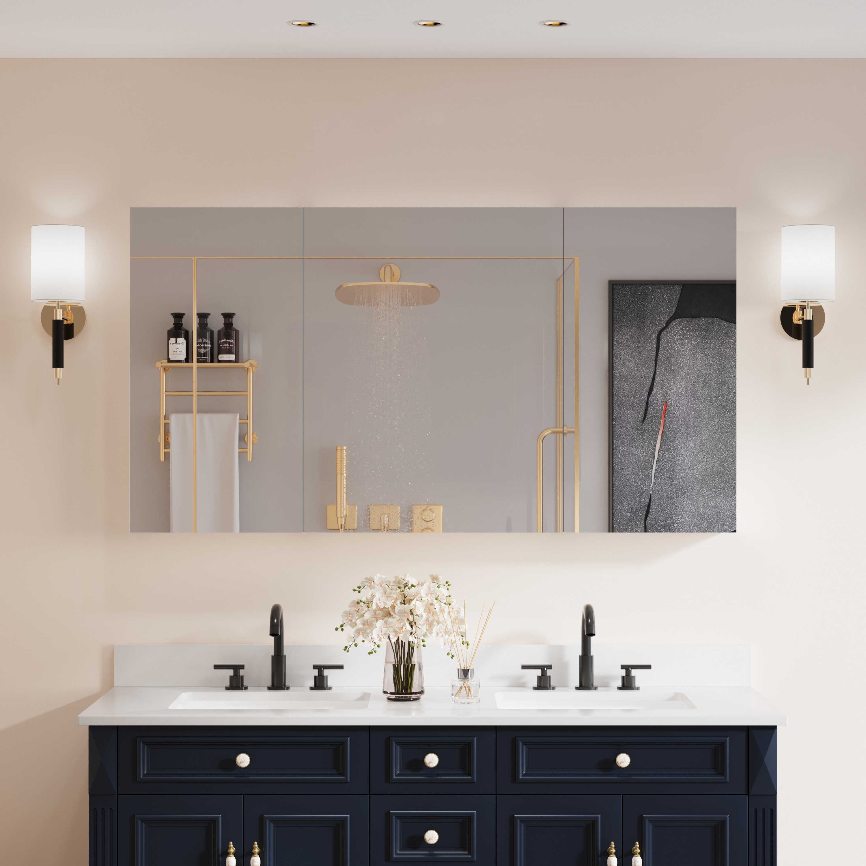 Forclover HBM-3624L Bathroom-Medicine-Cabinets - View #2