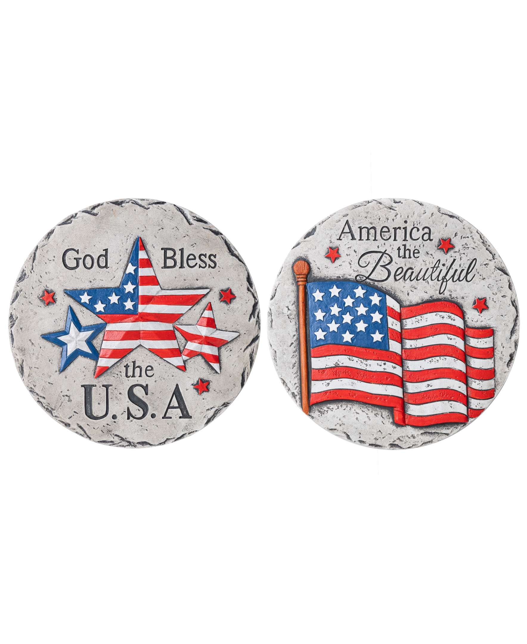 Glitzhome - 10-in H Fourth of July Free standing decoration