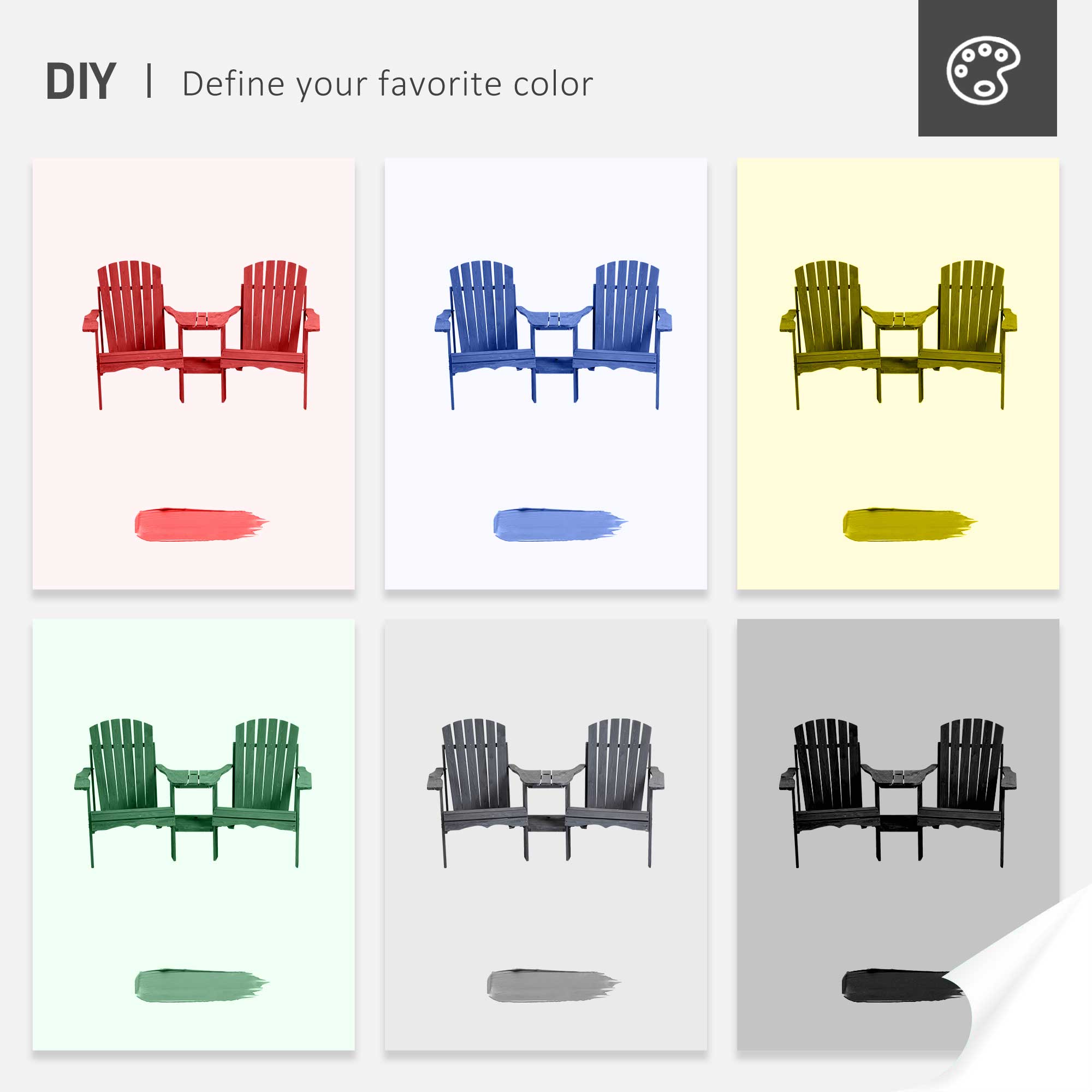 Forclover HYFE-70605WH Patio-Conversation-Sets - View #9