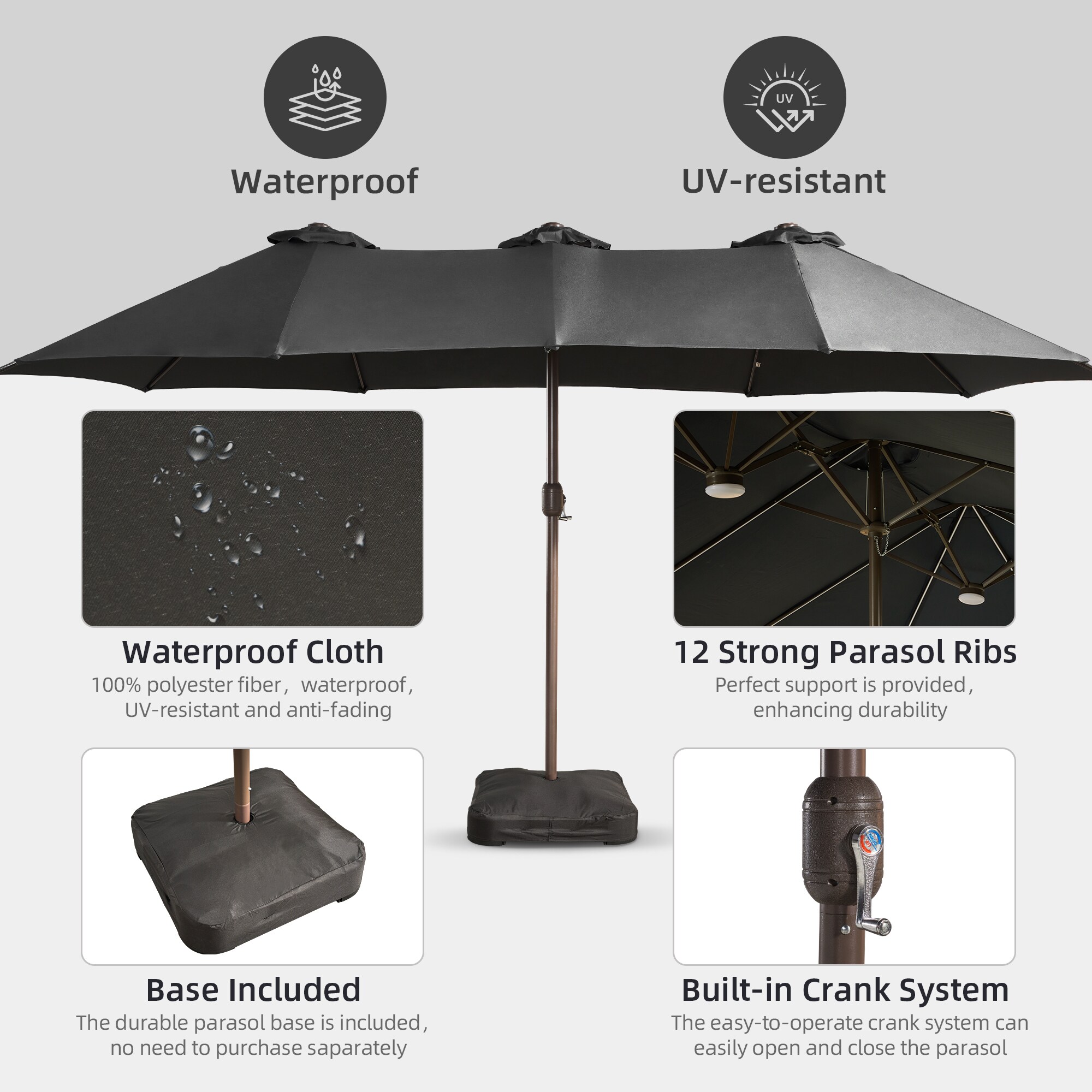 weaxty HMBUMBMIMAX200-GMILT Umbrellas-2 - View #5