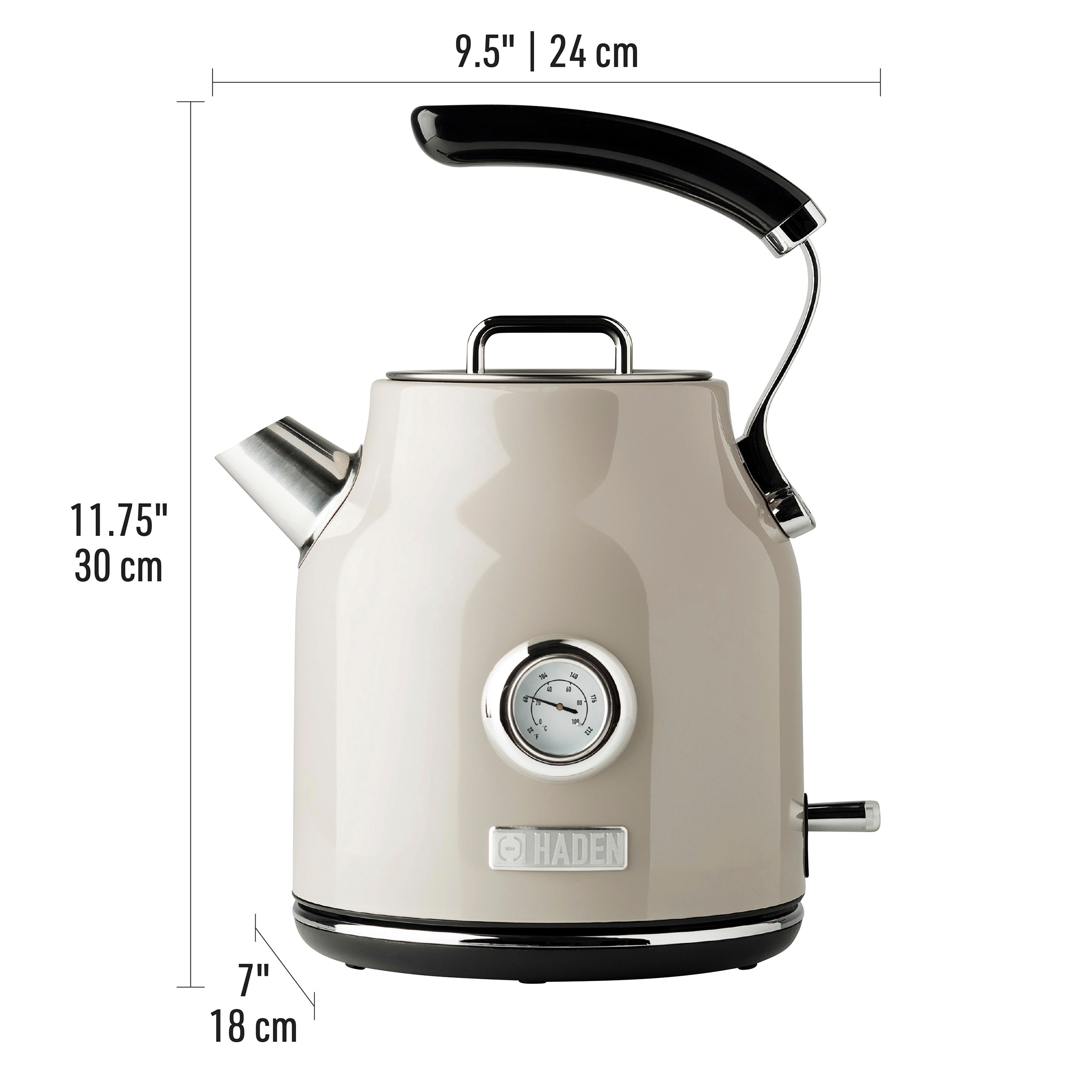 Kenmore Double-Walled Glass Electric Kettle 1.7L, Digital Programmable  Tea-Kettle, 4 Temperature Pre-Sets, Touch-Activated Controls, Cordless  Pouring