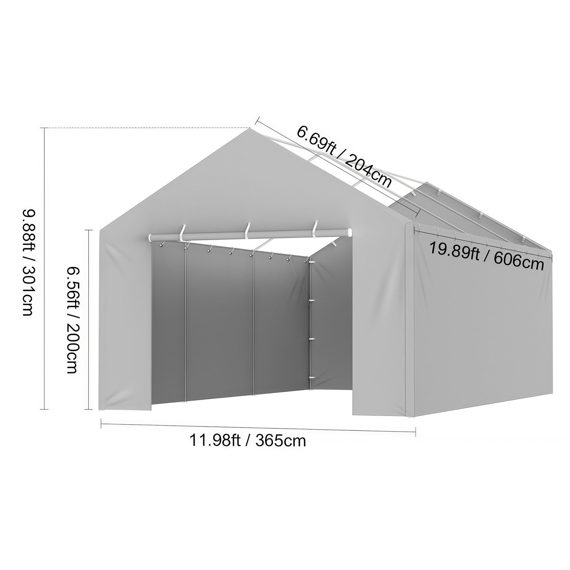 Numhew NHWILL08018 Carport-Covers - View #7