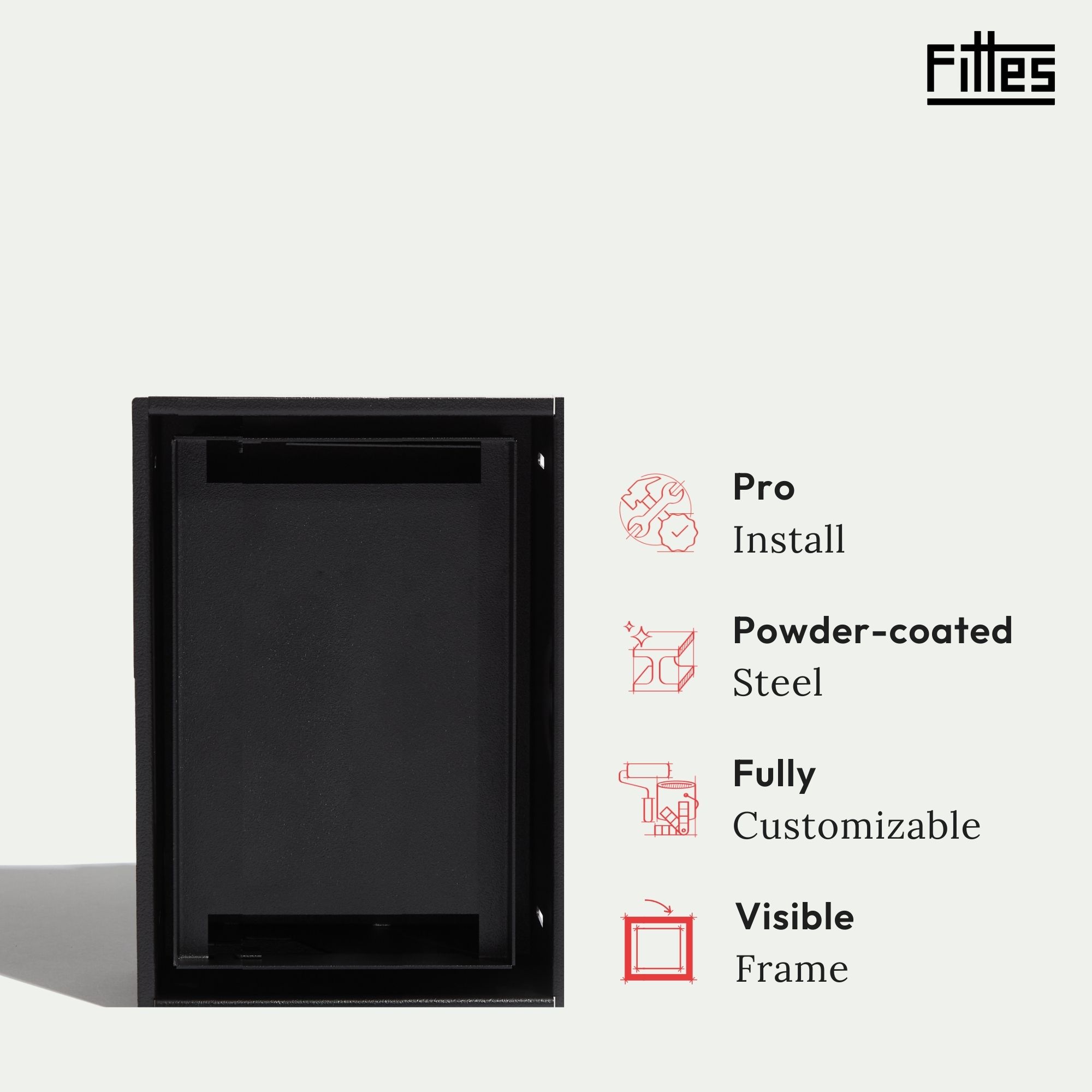 Fittes NOSEE1GANGBLK Electrical-Box-Covers - View #2