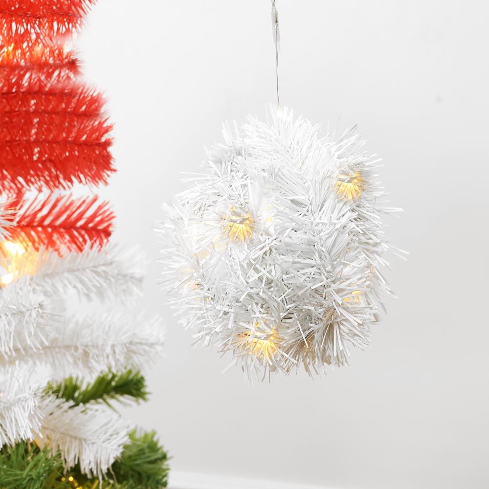 5-Foot Red, White, and Green Santa Hat Christmas Tree with LED Lights