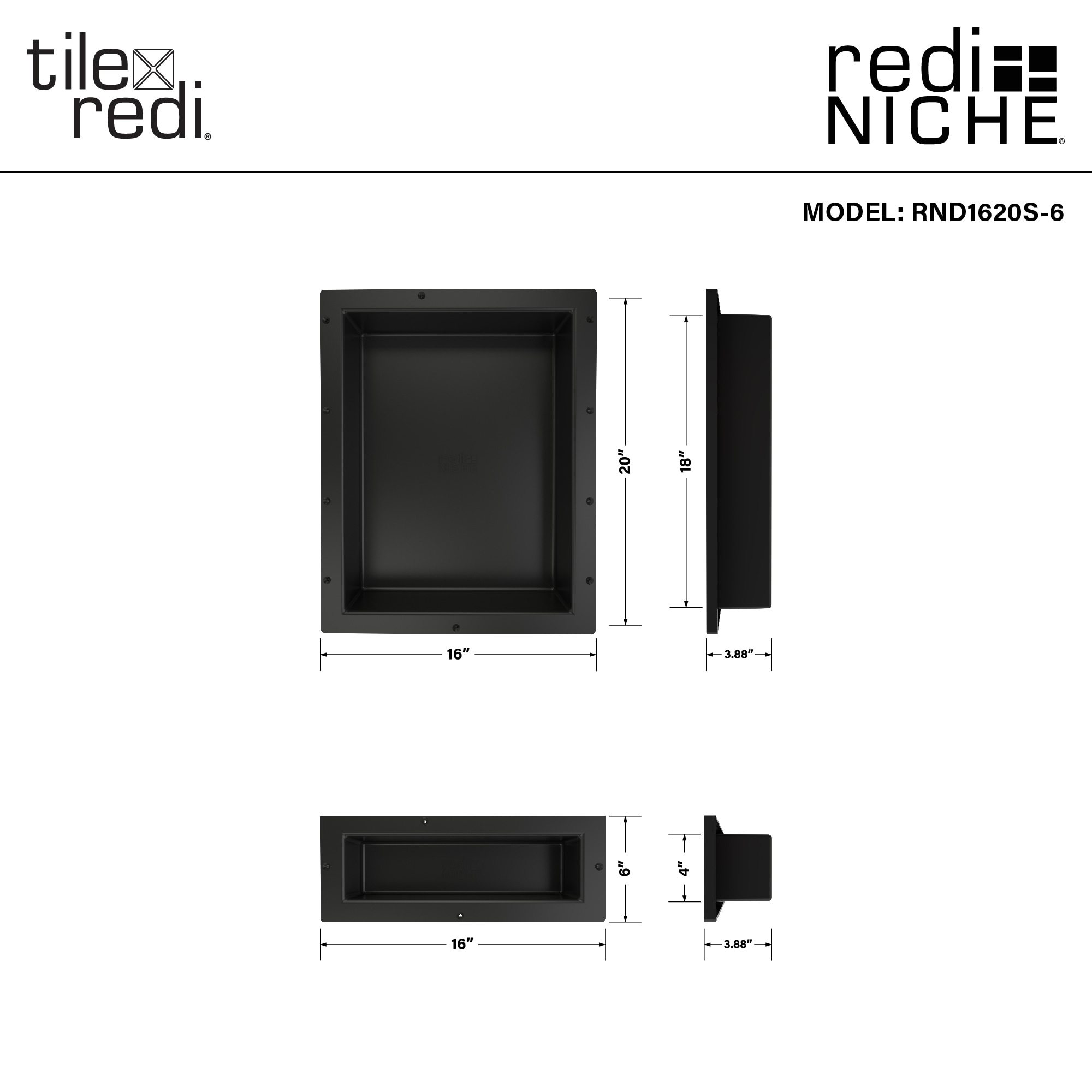 Tile Redi RND1620S-6 Shower-Accessories - View #3