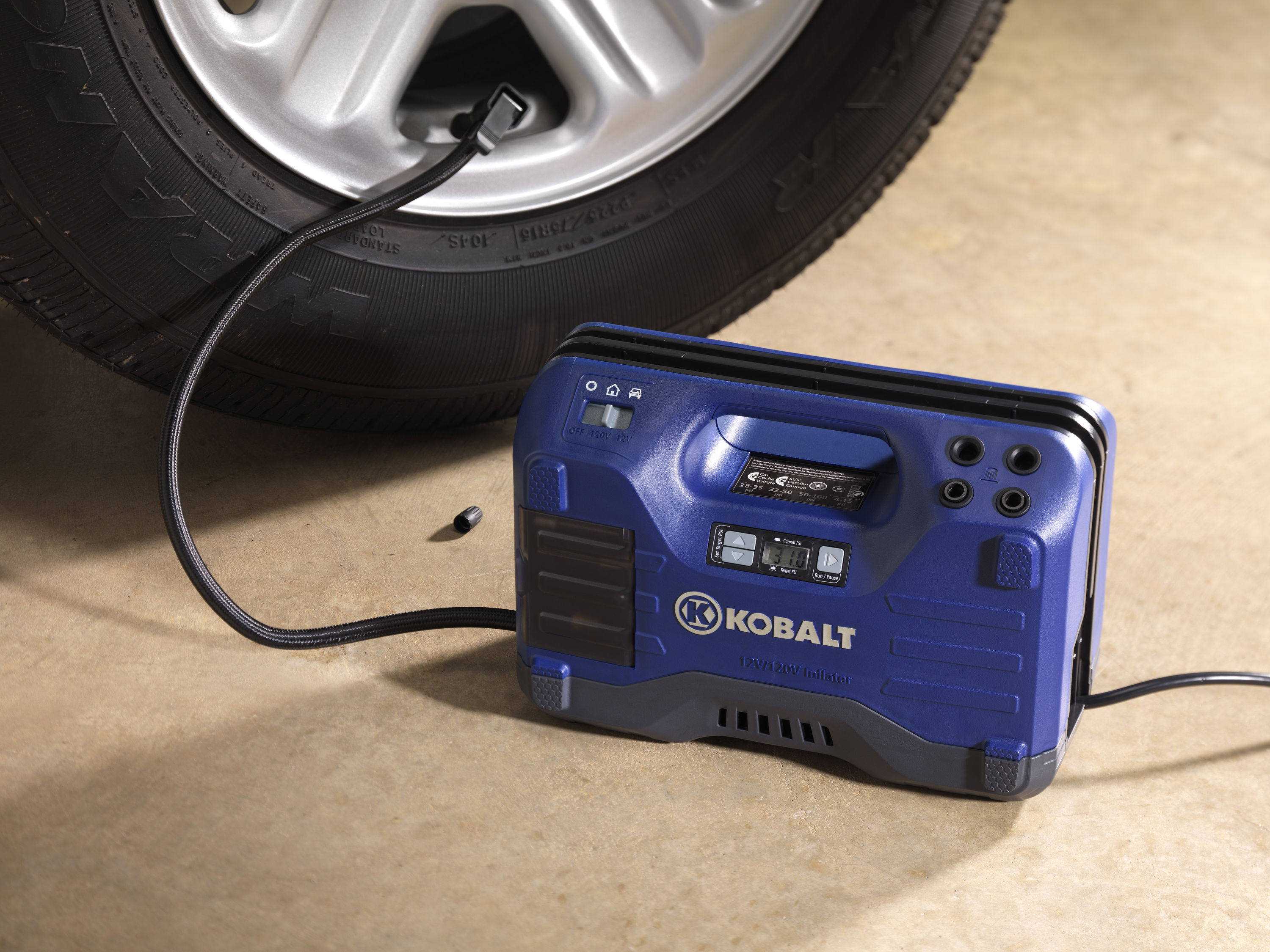 Kobalt 12-volt Multi Purpose Inflator Air Compressor Pressure for sale online