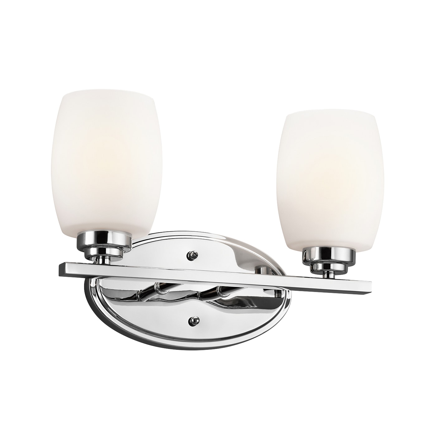 Kichler 5097CH Eileen 14.25-in 2 -Light Chrome Modern/contemporary Vanity light