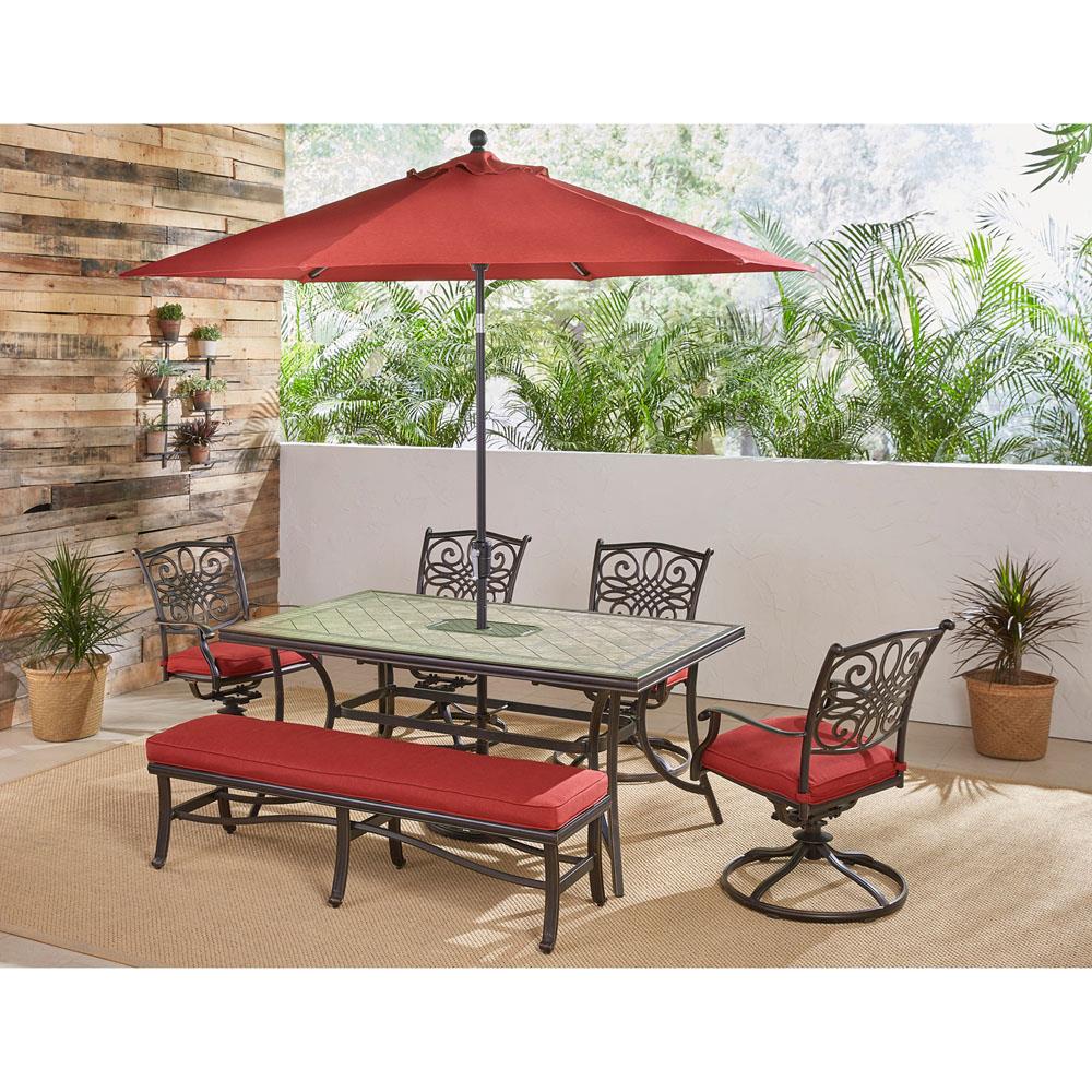 Hanover MONDN6PCSW4BN-R-SU Patio-Dining-Sets - View #9