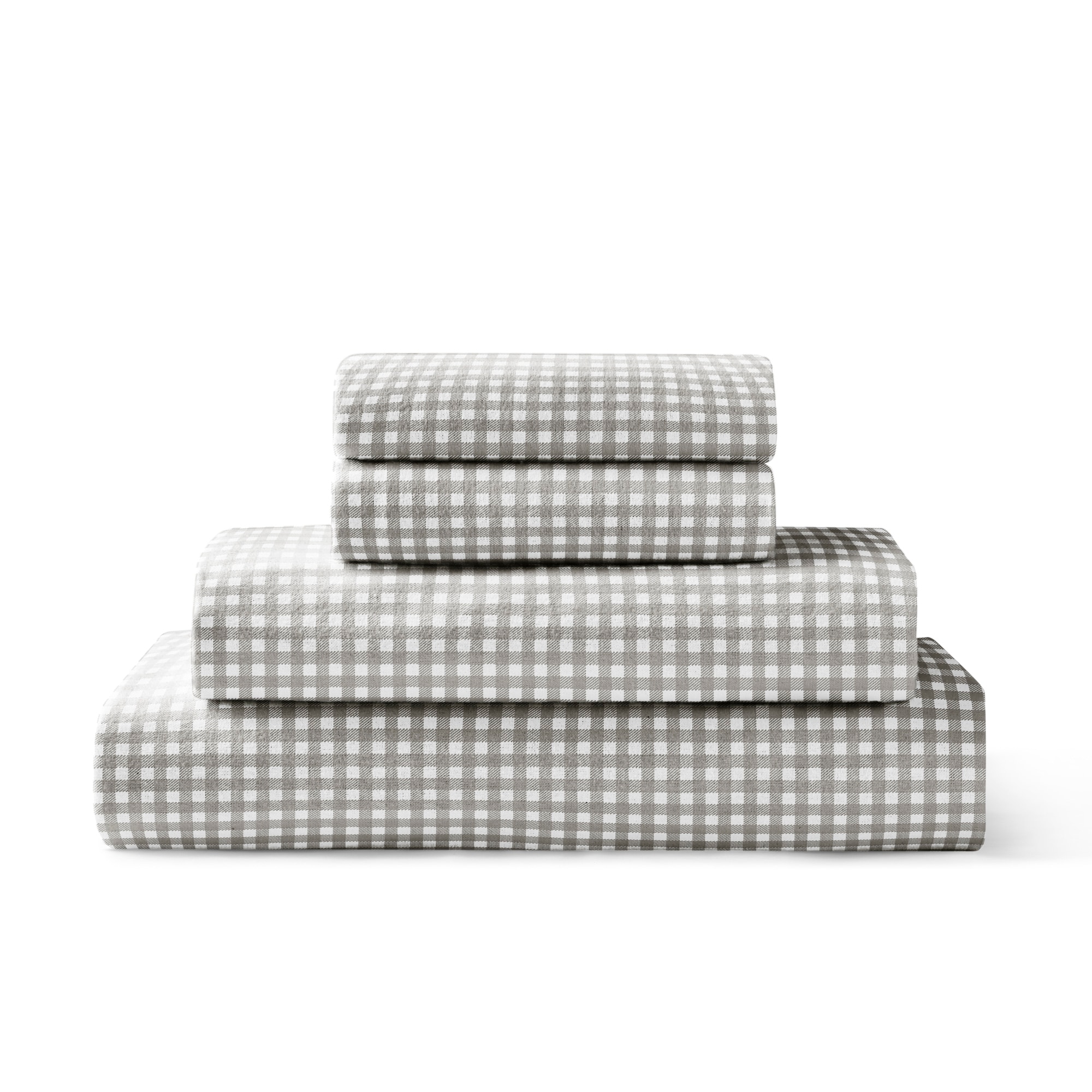 Set of 4 Black & White Gingham Patterned Rectangular Dish Towels 28