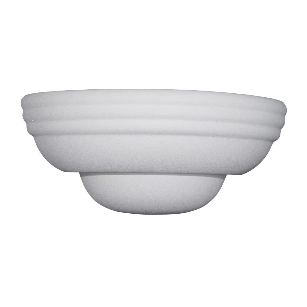 Sleek White Ceramic 12.5" Wall Sconce with Frosted Shade