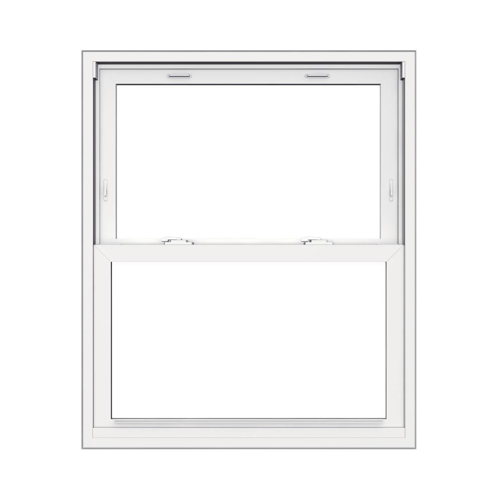 JELD-WEN V-2500 31-1/2-in x 37-1/2-in White Vinyl Replacement Double ...