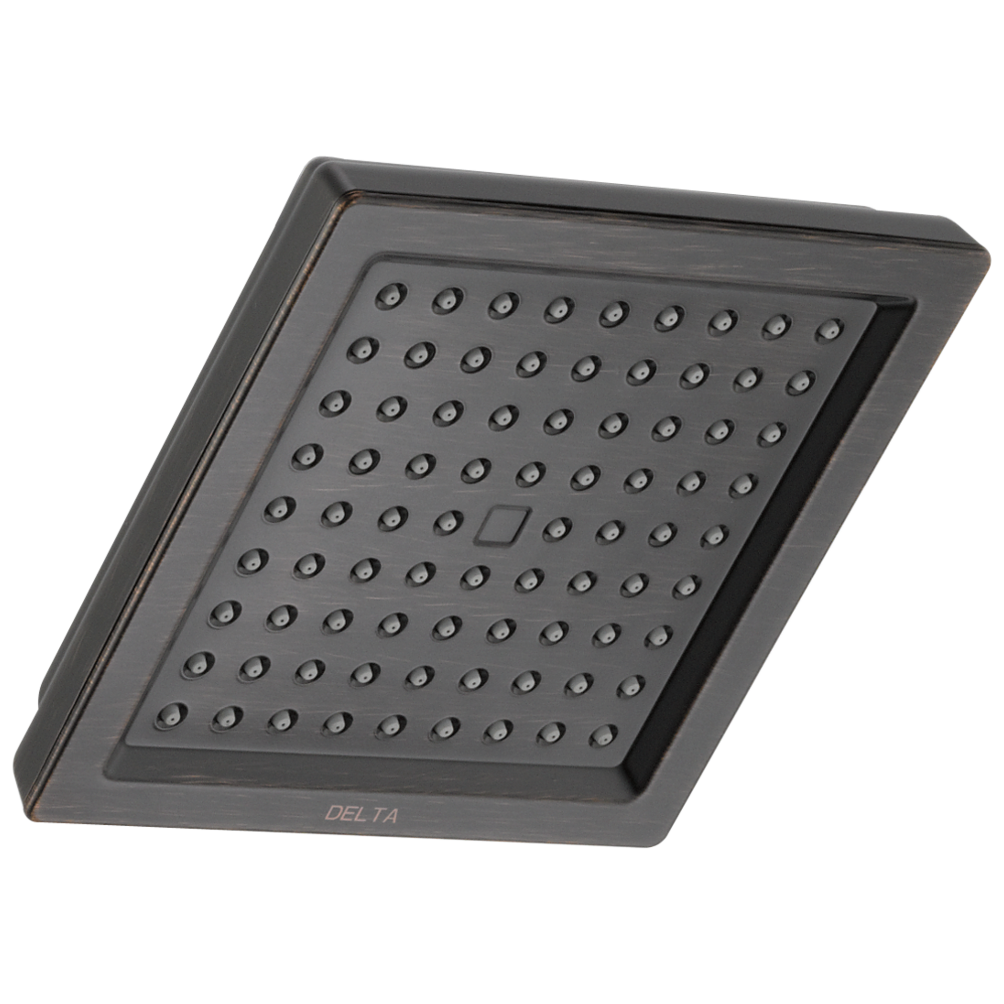 Delta RP62283RB Universal Showering Components 1.0 -Spray Venetian Bronze 6.5-in Square Fixed Rain Shower Head 2.5 GPM