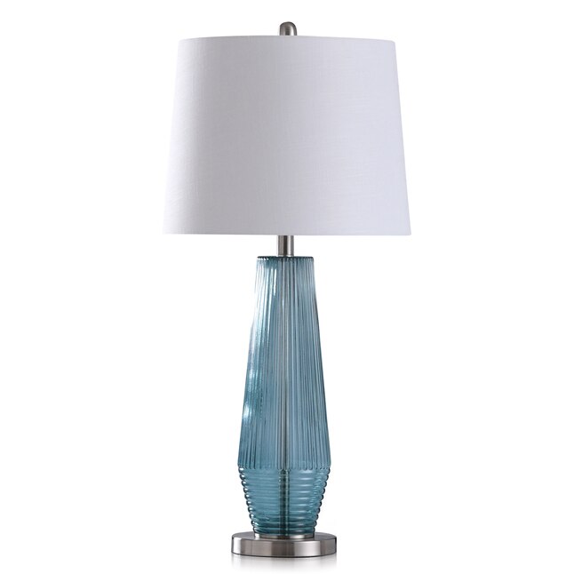 Erica 31 5 In Blue 3 Way Table Lamp, Azure Clear Glass Table Lamp