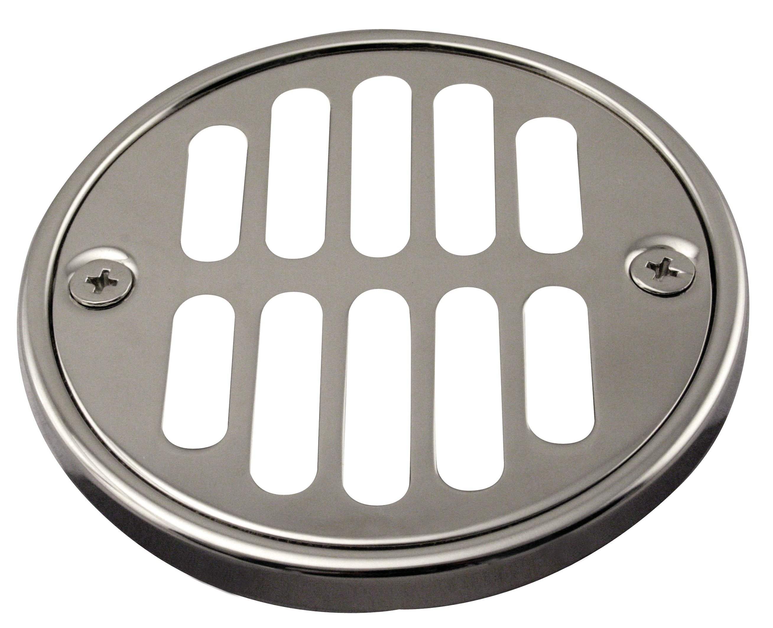Round Grill Shower Drain Strainer Set - Brushed Nickel | Stainless Steel | Signature Hardware