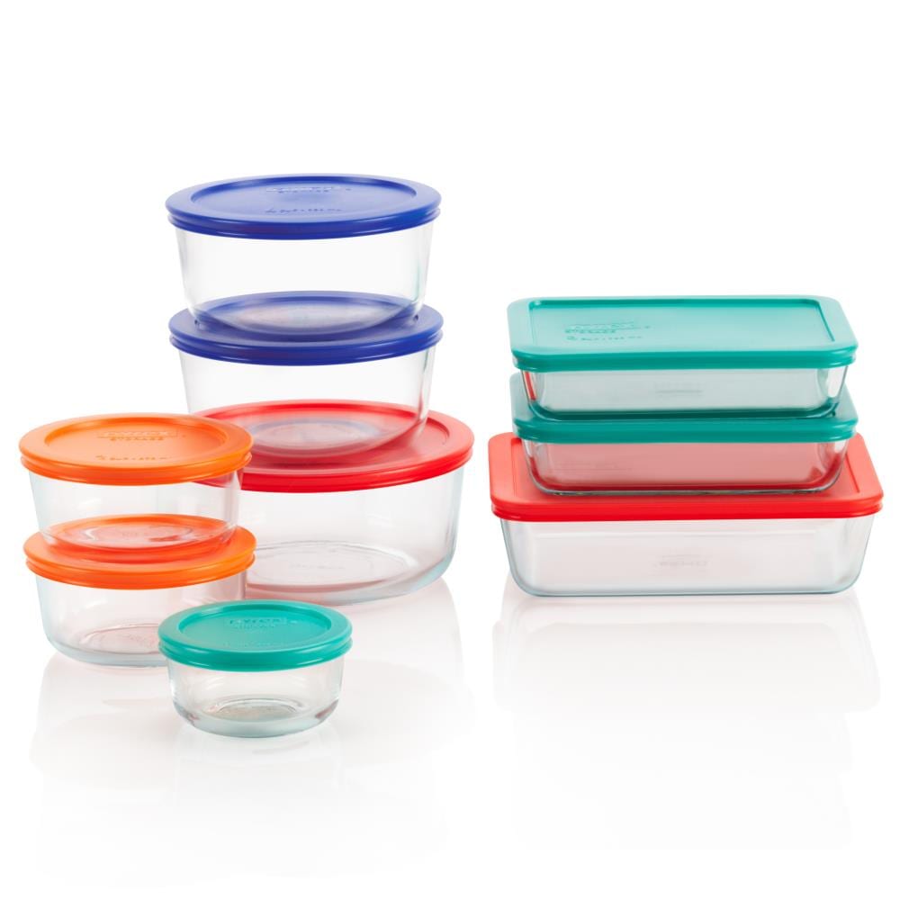 pyrex glass storage containers