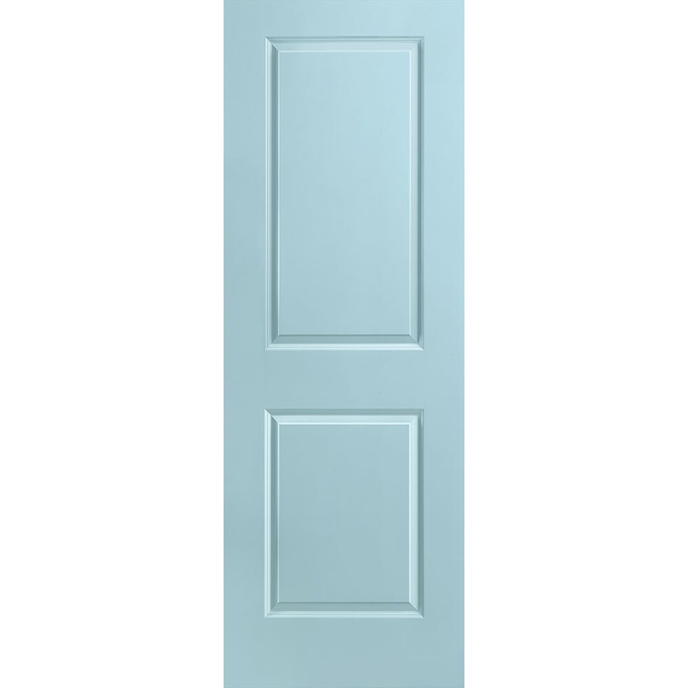 Masonite 1315999 Traditional 28-in x 80-in Sea Mist 2-panel square Smooth Solid core Prefinished Molded composite Slab Door