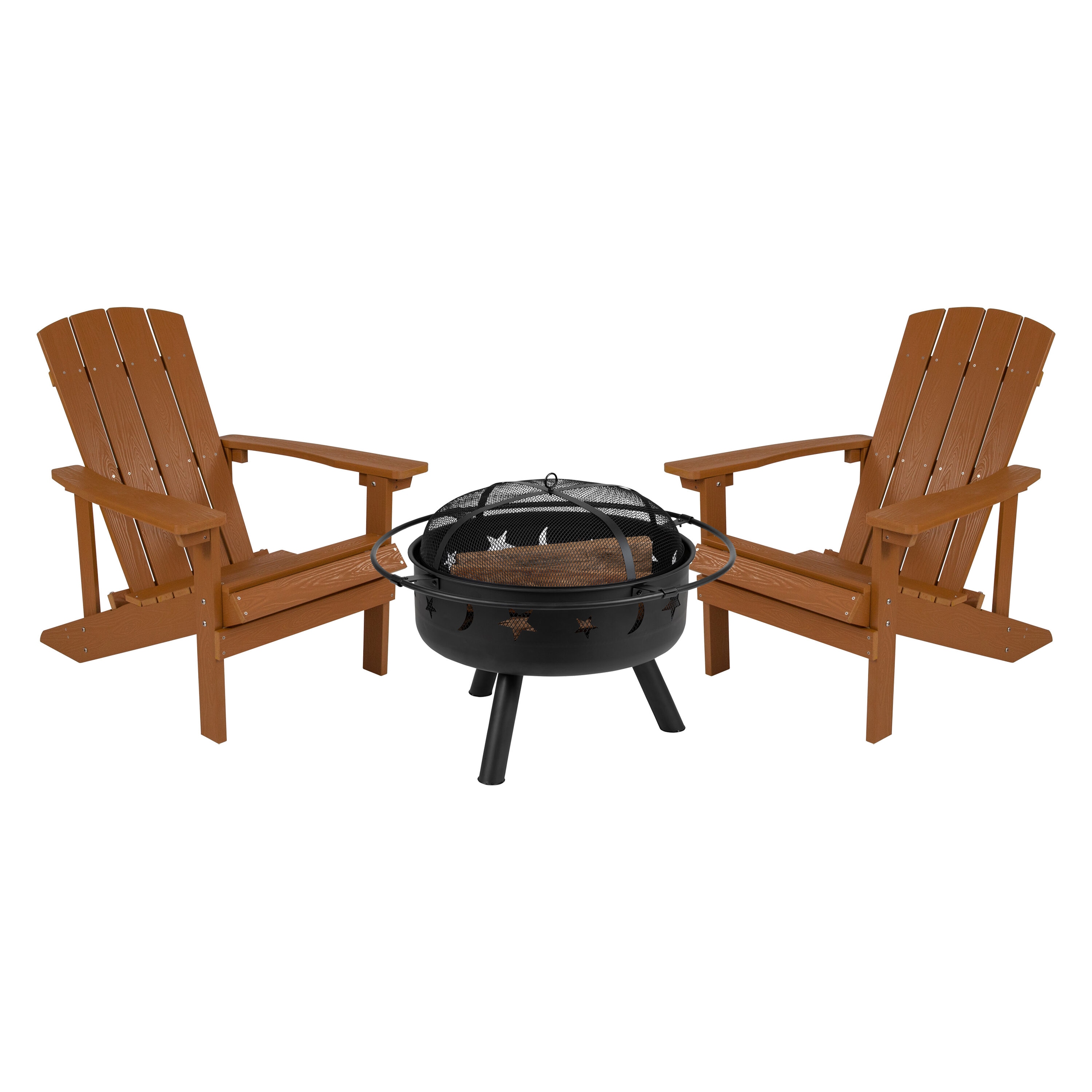 Flash Furniture 889142989363 Charlestown 3 -Piece Patio Conversation Set