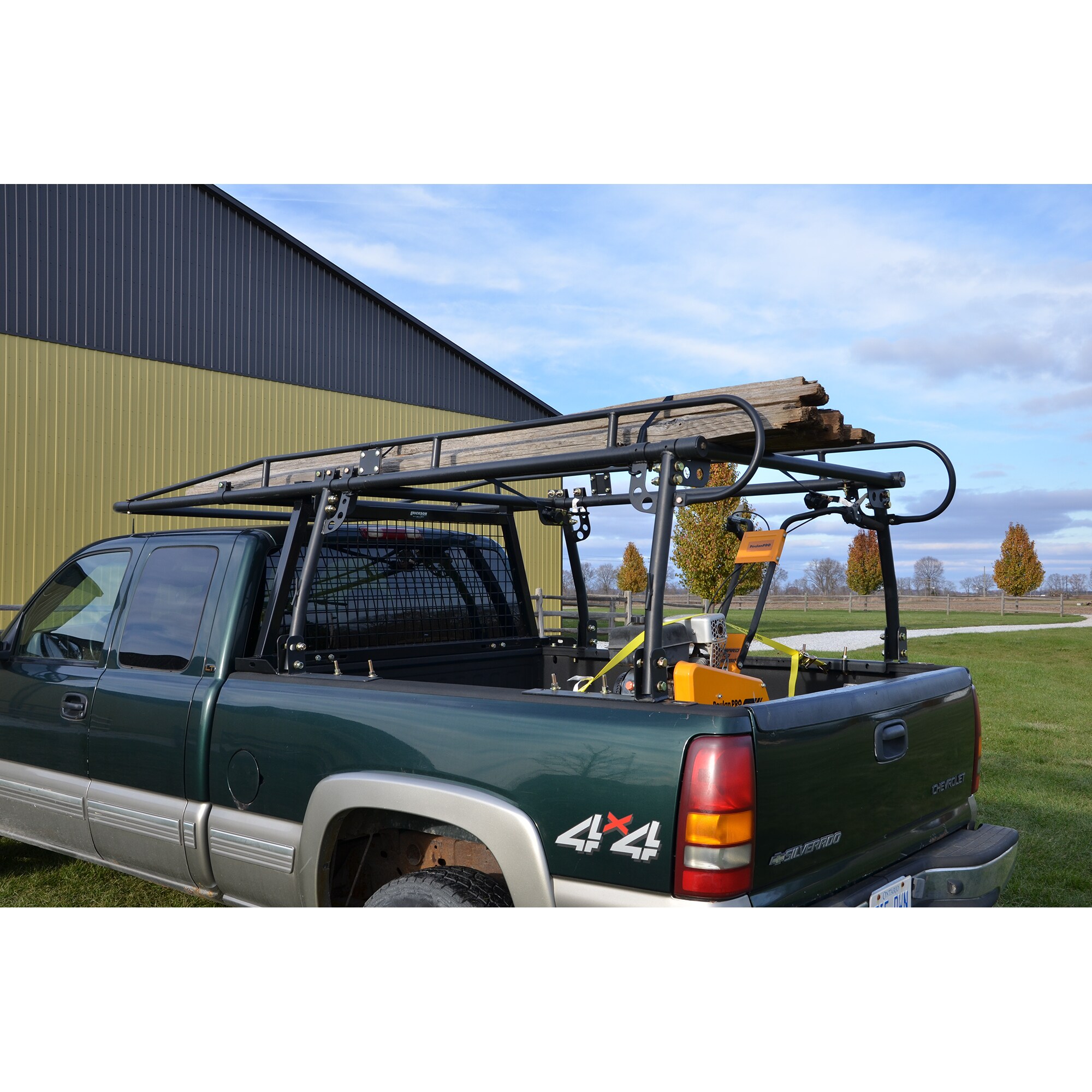 Erickson Truck Rack Cargo Carrier, Steel, Hitch Mount, 84in x 42in x