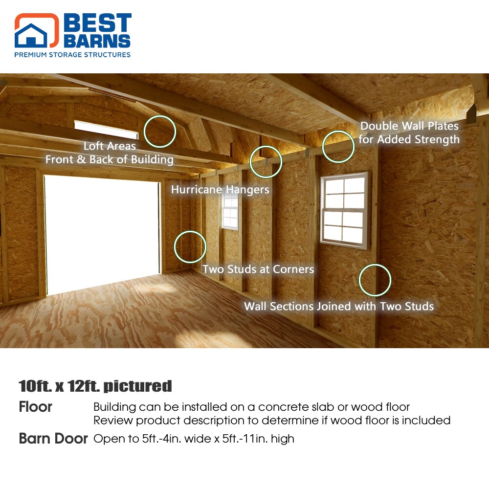 Best Barns CCOVDG16F Wood-Storage-Buildings - View #8