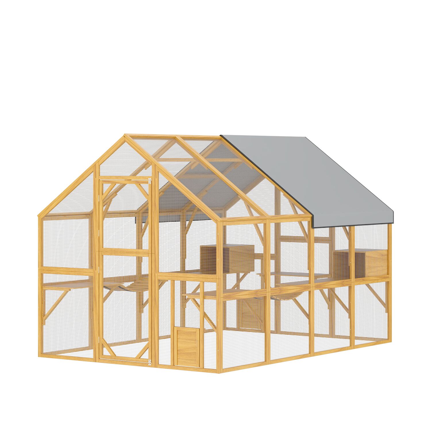 MIDHAM KF150158-09-A+B Chicken-Coops-Rabbit-Hutches - View #3