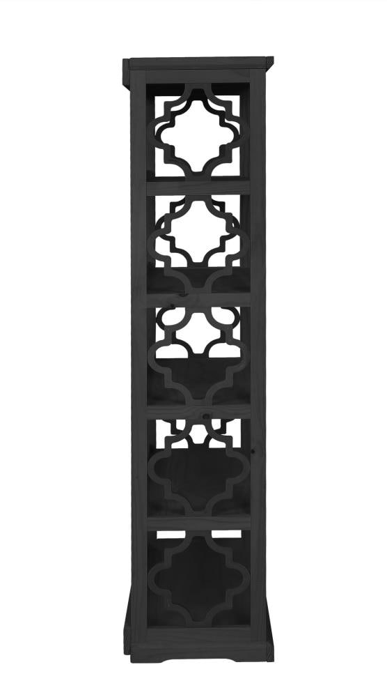 L. Powell Company Turner Black Wood 5-Shelf Bookcase (36.5-in W x 72-in ...
