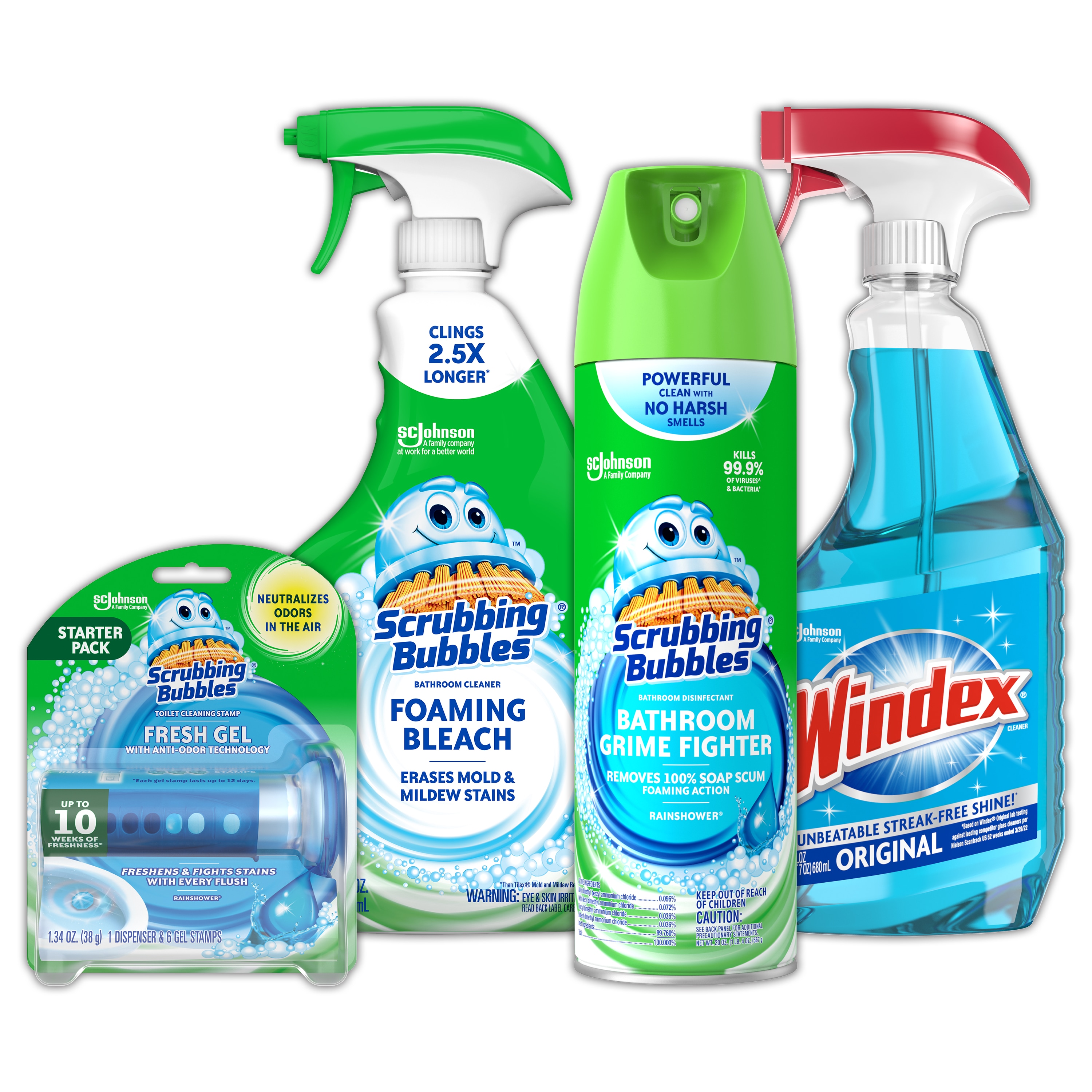 Shop Windex Bathroom Cleaner Bundle - Glass, Shower and Bathtub