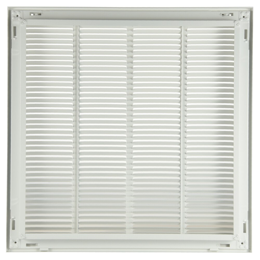 RELIABILT 20-in x 20-in Steel White Sidewall/Ceiling Filter Grille in ...