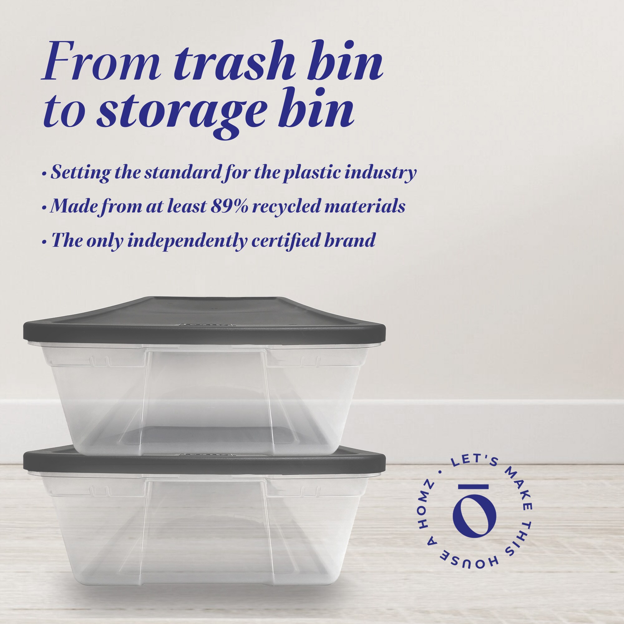 Homz Products 323713 Plastic-Storage-Totes - View #7