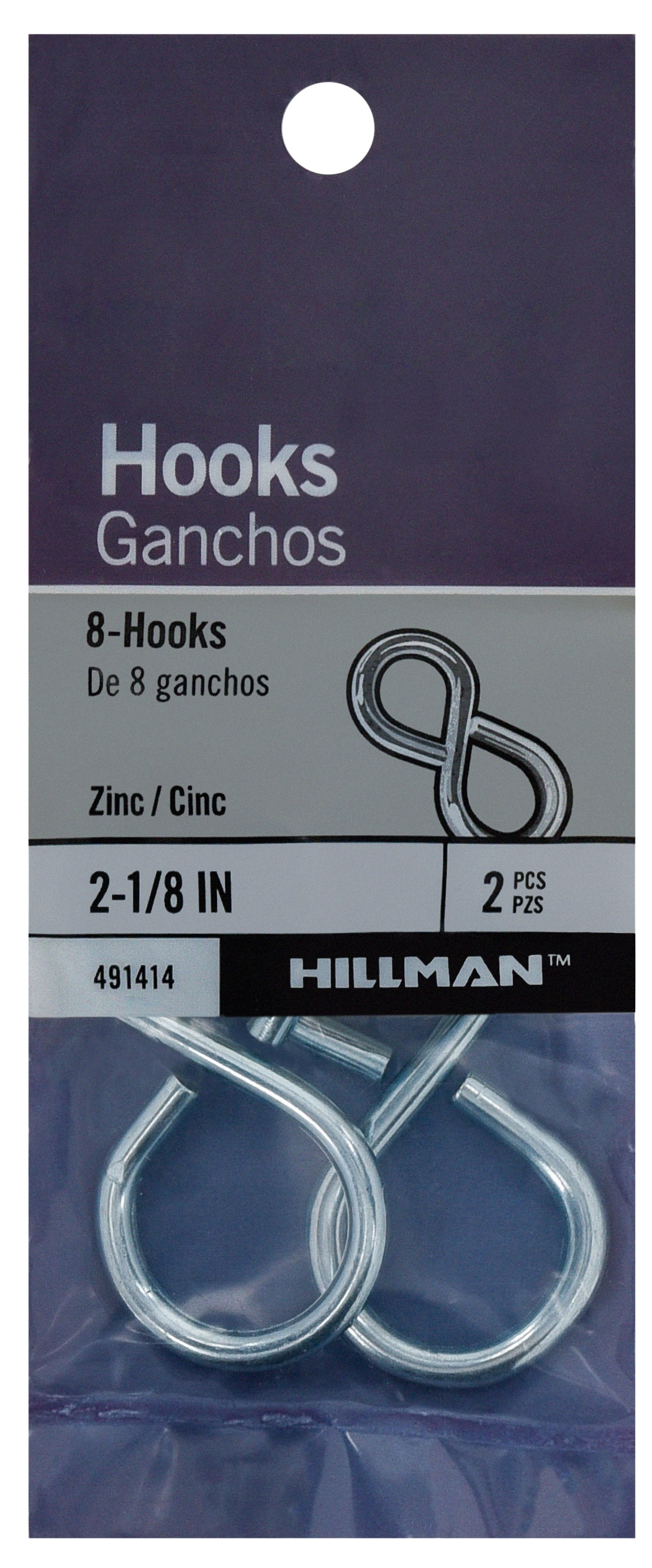 Hillman 5.5-in Zinc-plated Steel S-hook in the Hooks department at