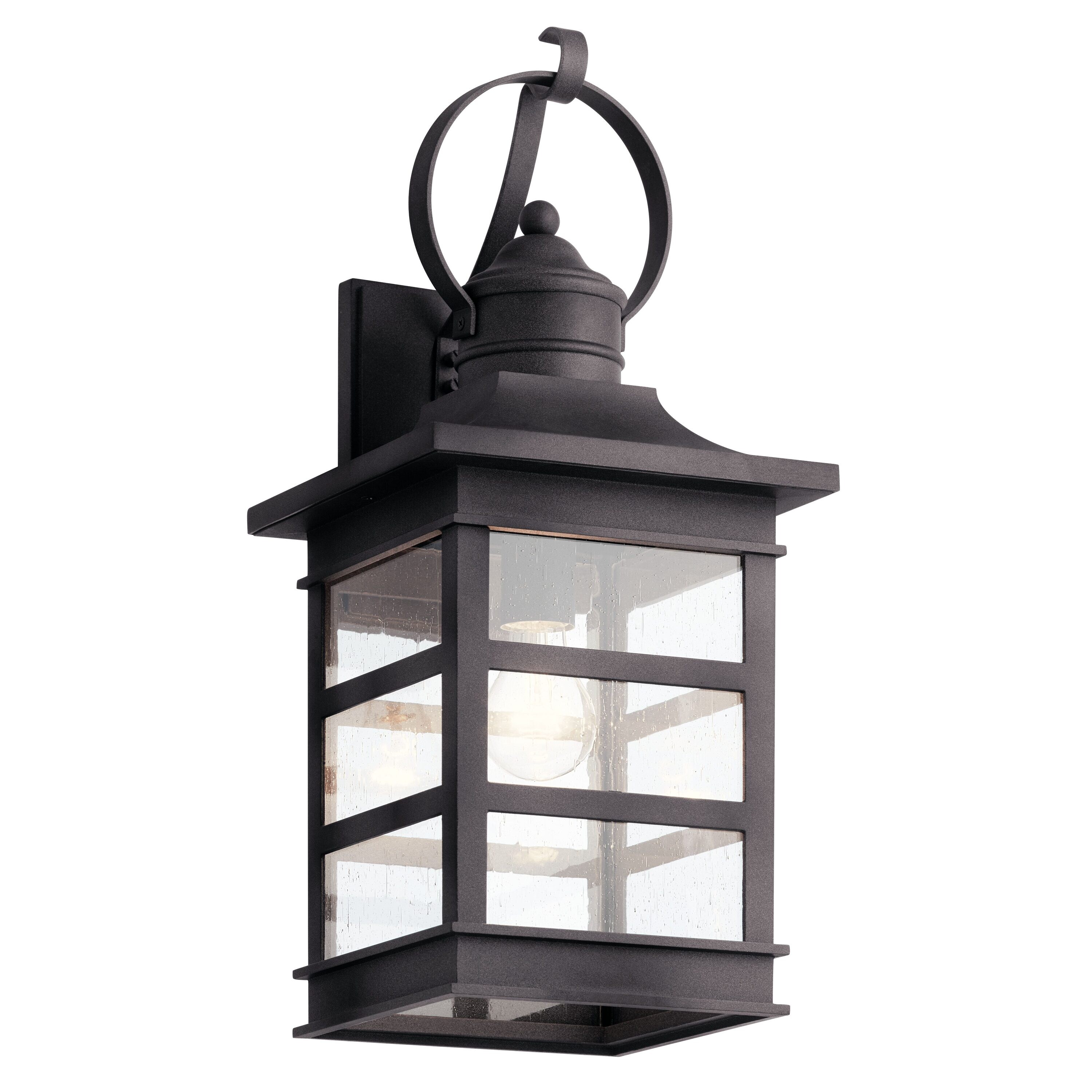 Kichler Grand Ridge 1Light 20.63in Weathered Zinc Outdoor Wall Light