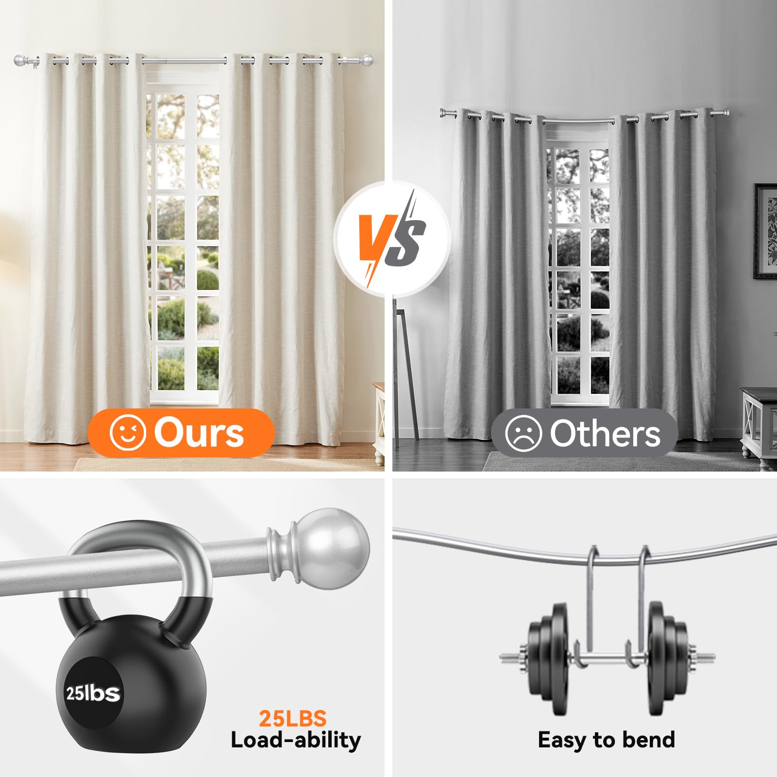 KIWDZFU LKI0817A920 Curtain-Rods - View #5