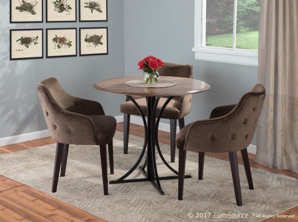 LumiSource DT-BORO WL+BK Dining-Tables - View #5