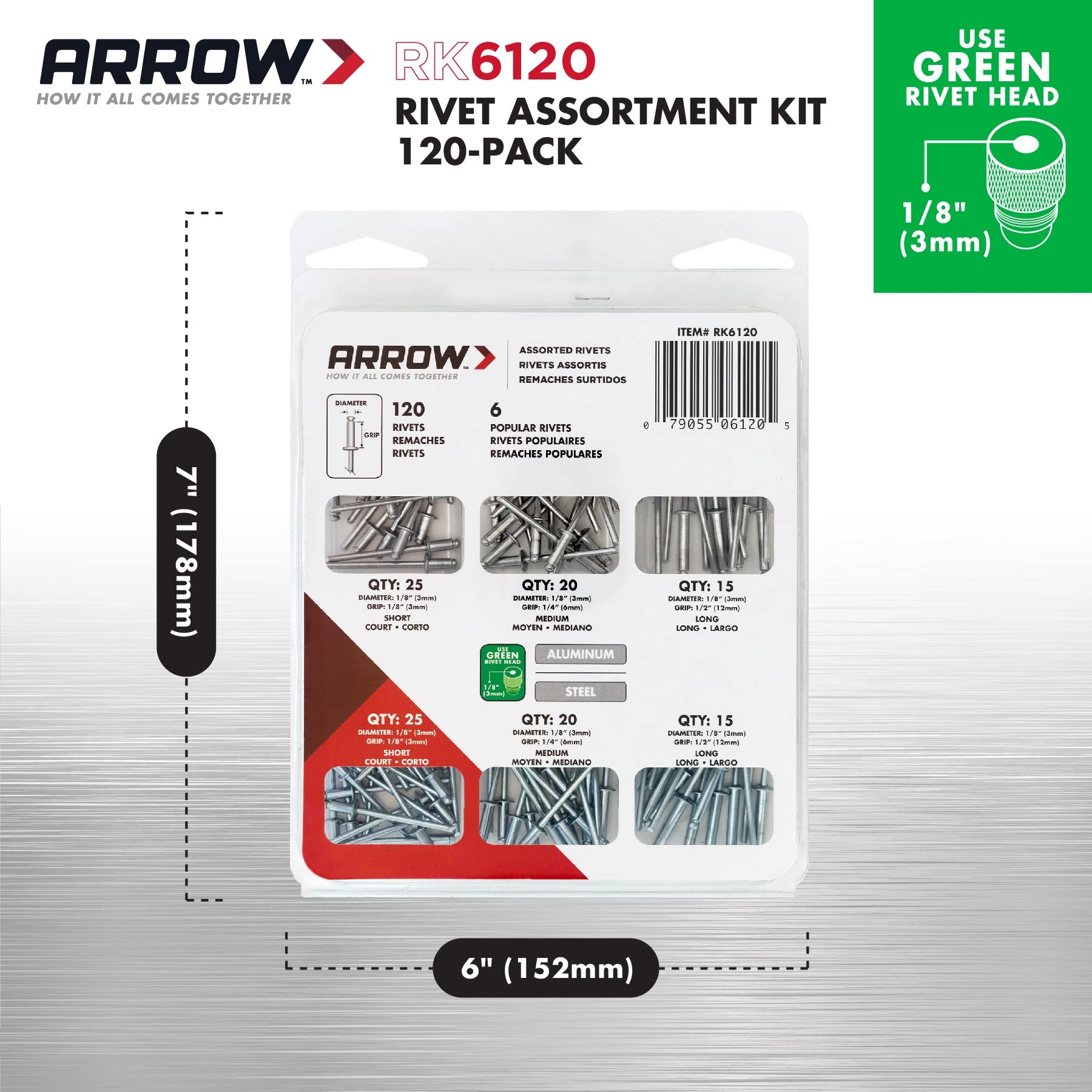 Arrow Fastener RK6120 rivets - View #3