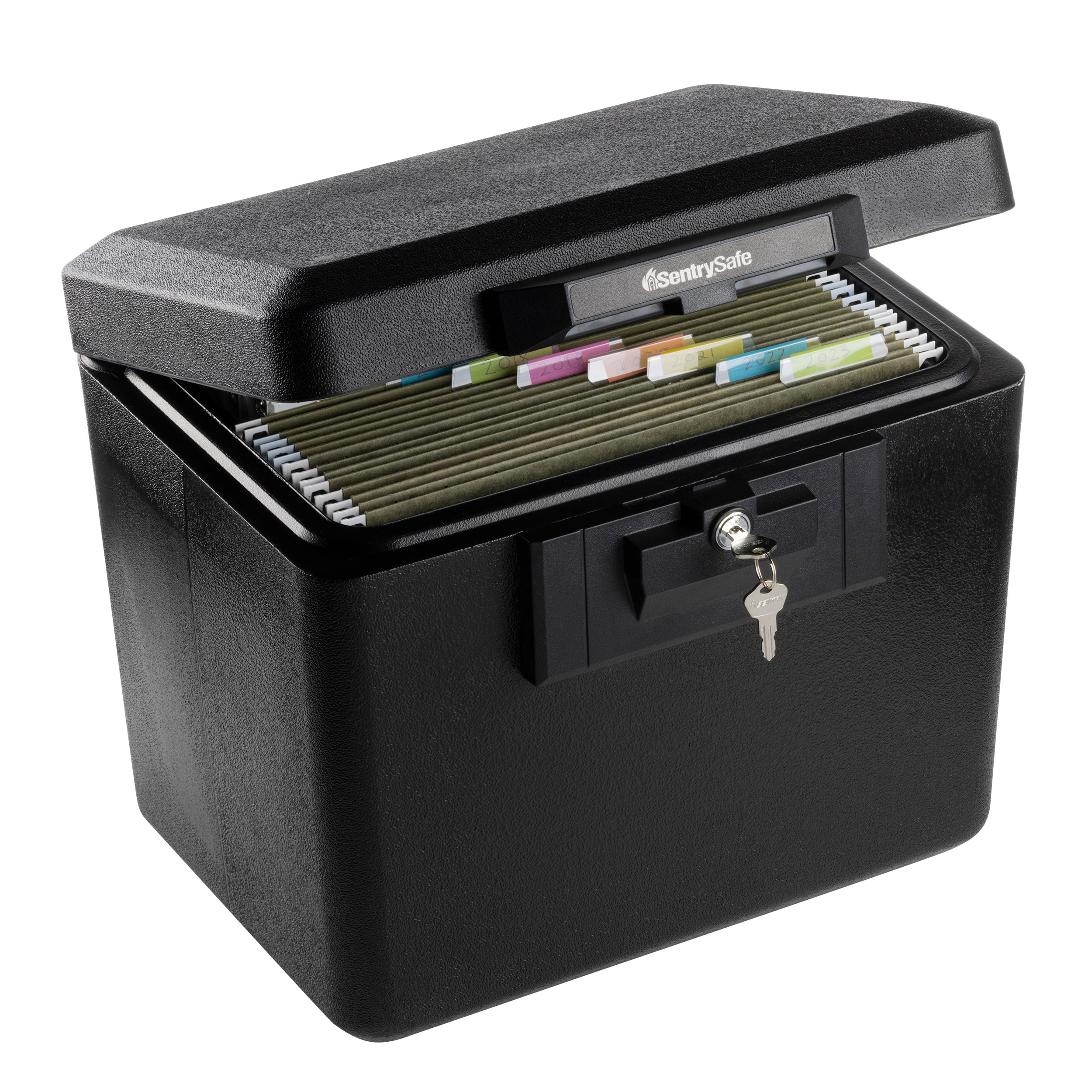 Large, Portable Locking Storage Box for Filing Letters & Documents