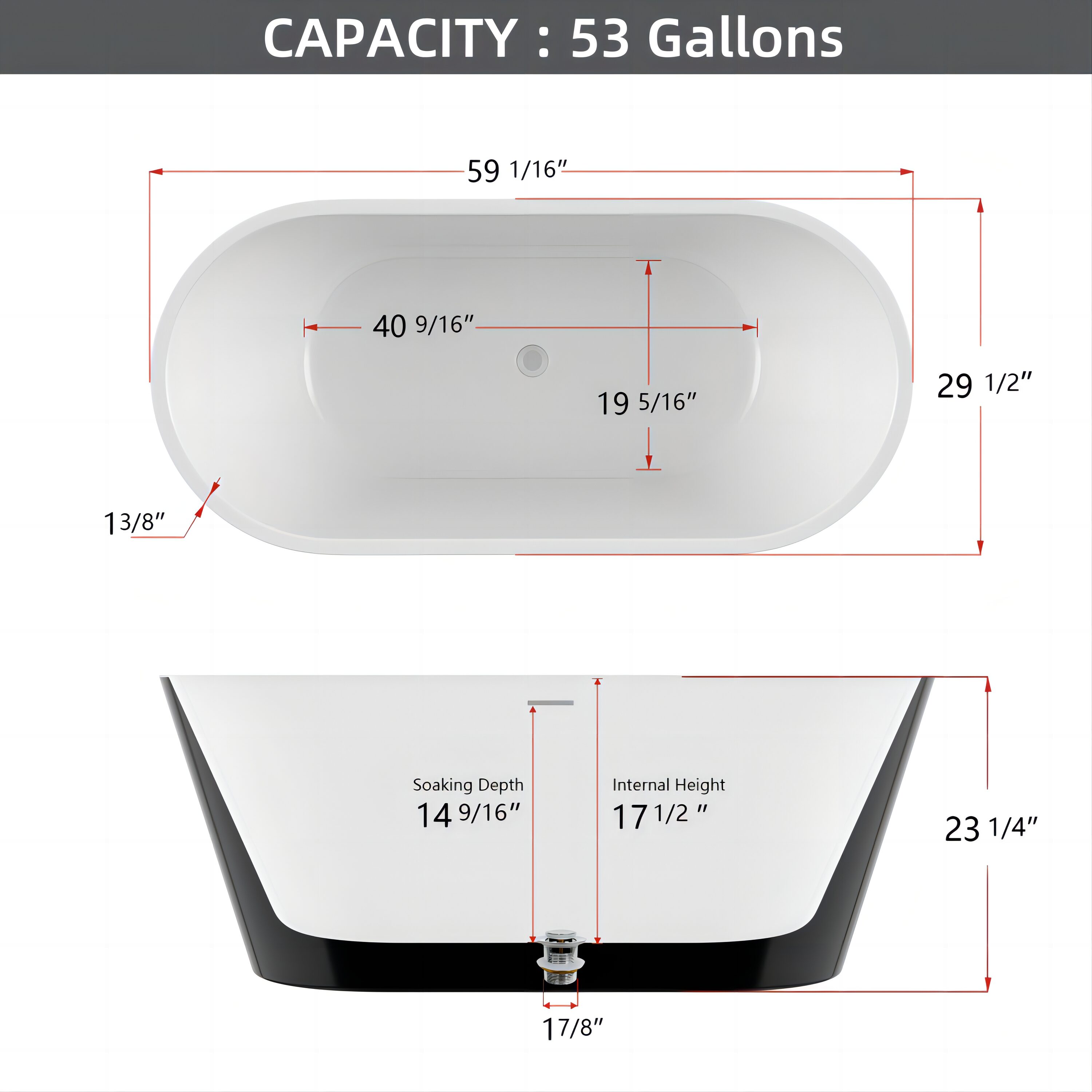 WELLFOR GTLSTTCGR bathtubs - View #3
