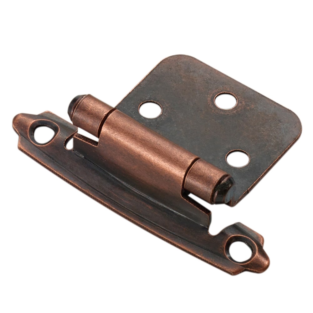 RELIABILT 2-Pack Adjustable Overlay 200-Degree Opening Aged Bronze  Self-closing Overlay Cabinet Hinge in the Cabinet Hinges department at