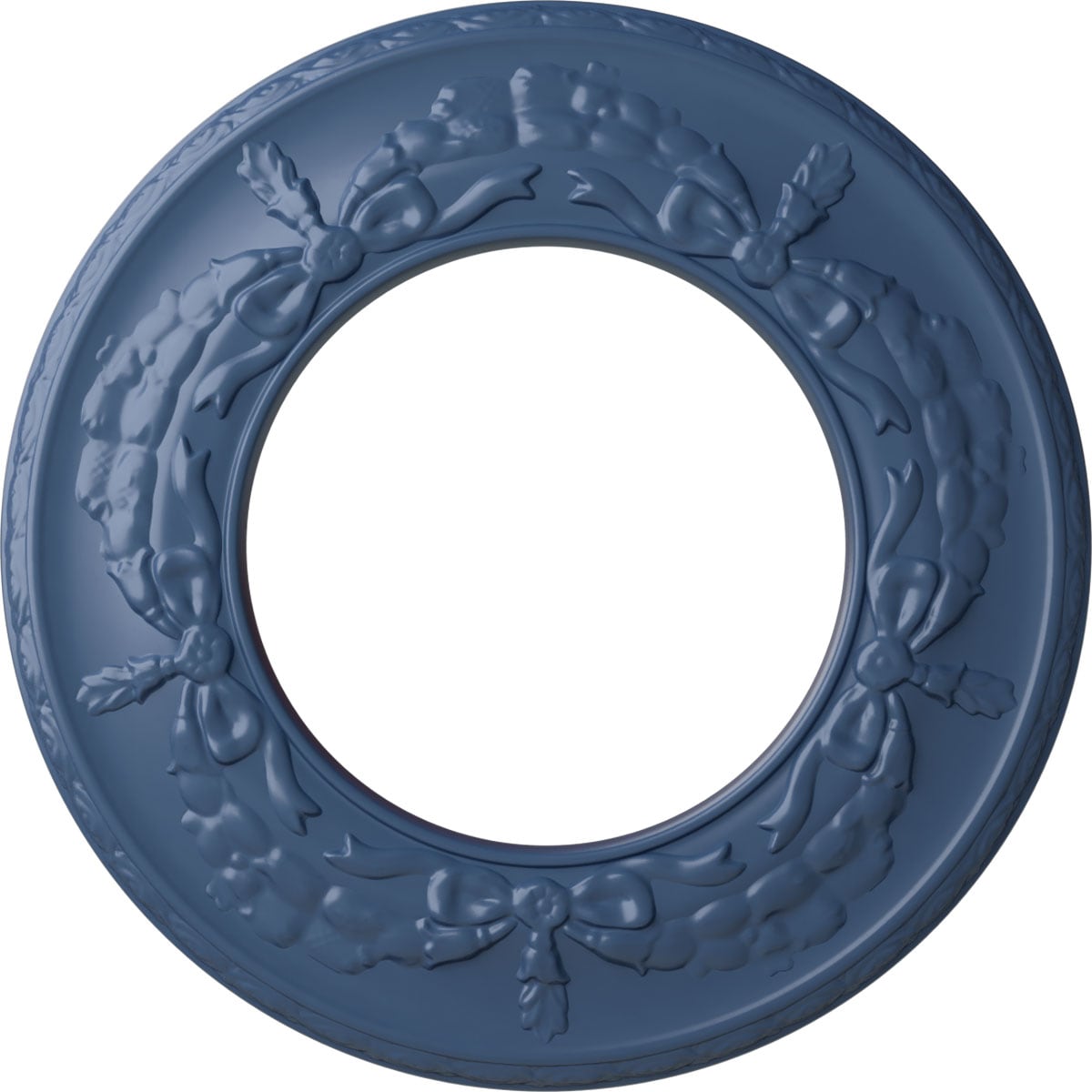Ekena Millwork CM13SAAMF Salem 13.25-in W x 13.25-in L Painted Americana Polyurethane Whole Ceiling Medallion