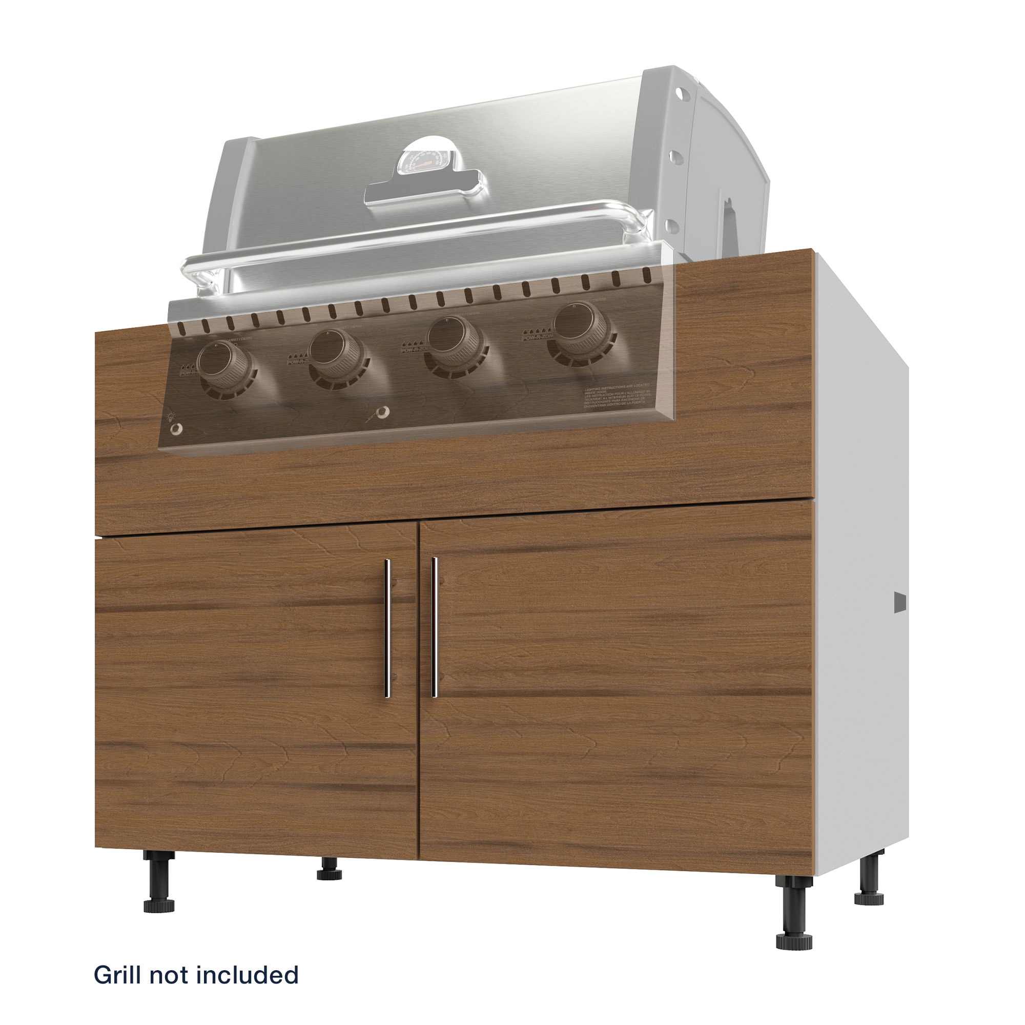 WeatherStrong IBG42-MTK Miami 42-in W x 27-in D x 34.5-in H Modular Outdoor Kitchen Grill cabinet