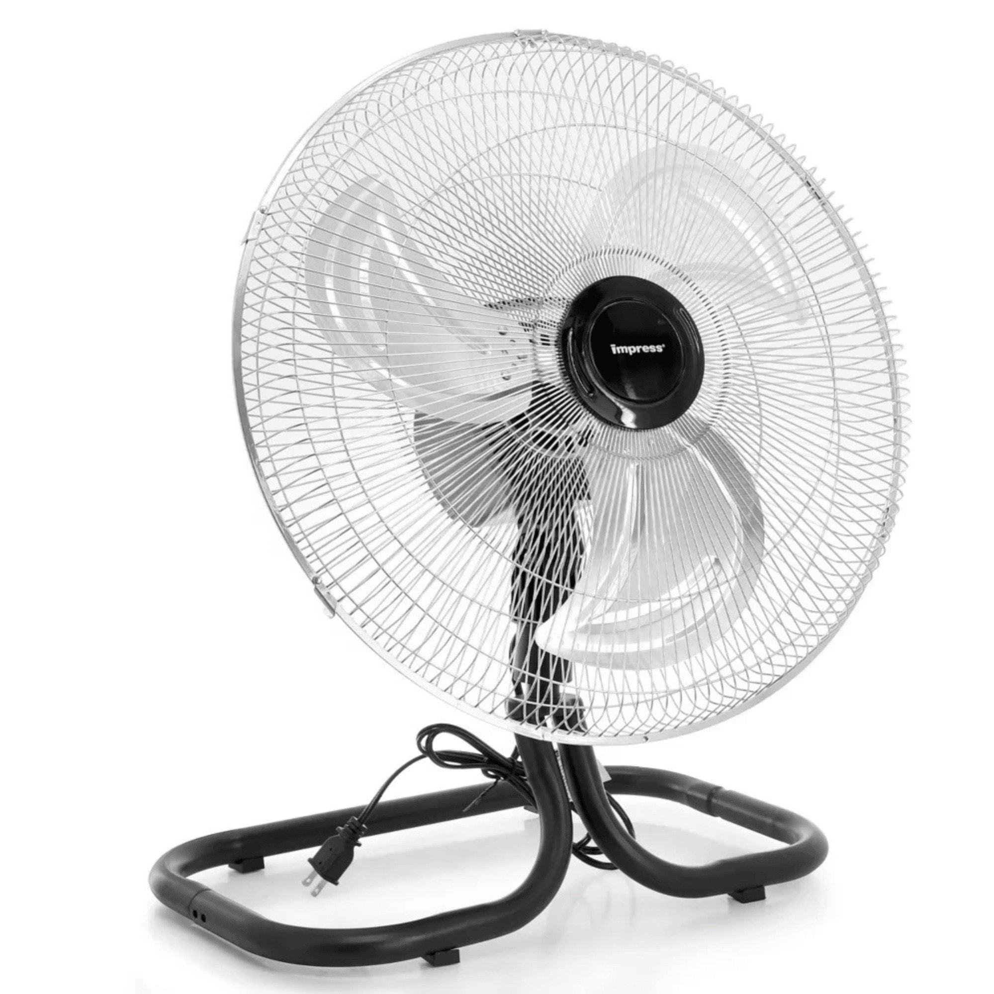 Siavonce XH77ELWT 18-in 1 -Volt High Velocity Indoor Silver Floor Fan Battery Not Included Charger Not Included