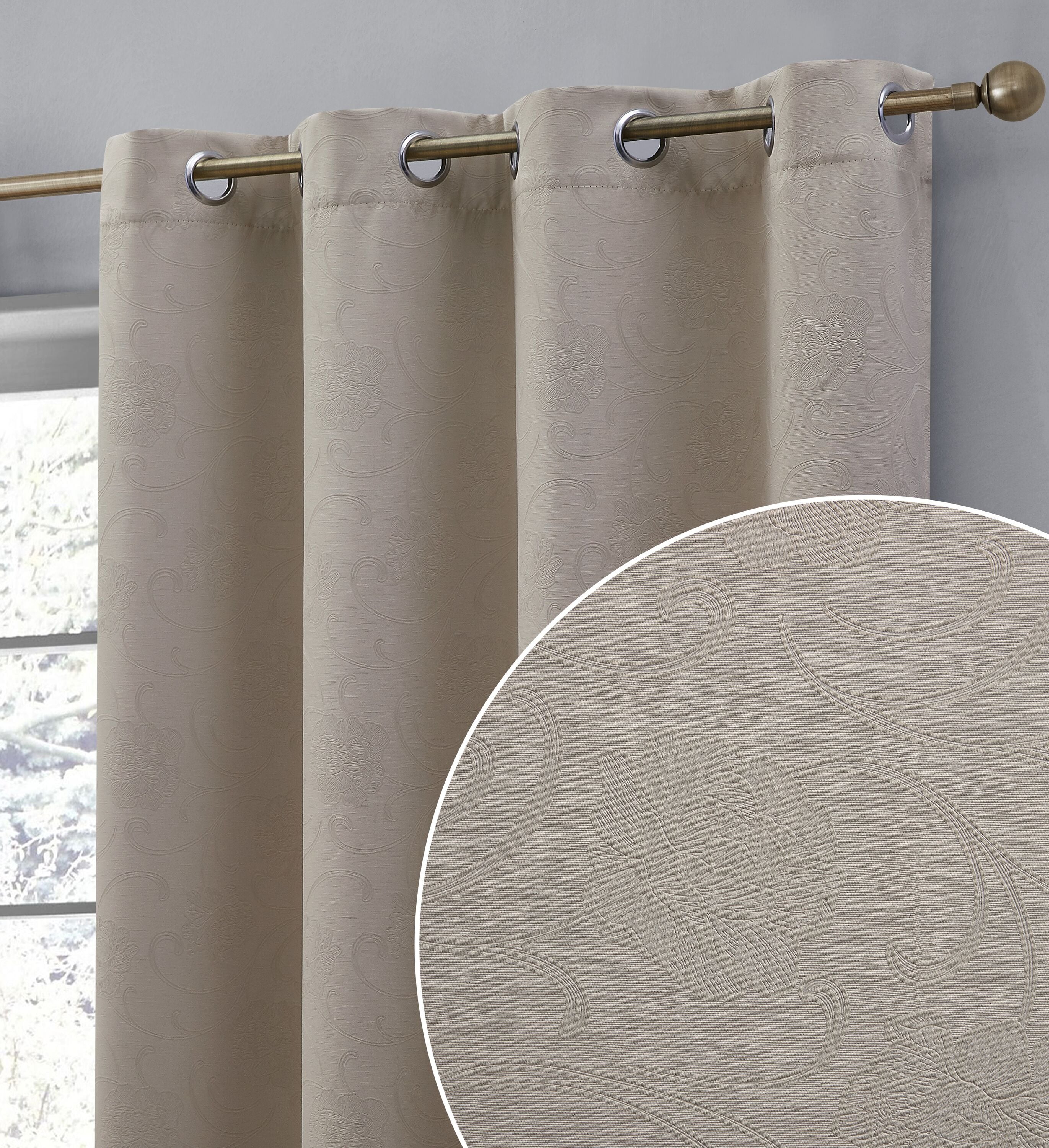 HLC.me TYLR-5272TAUP curtains - View #2
