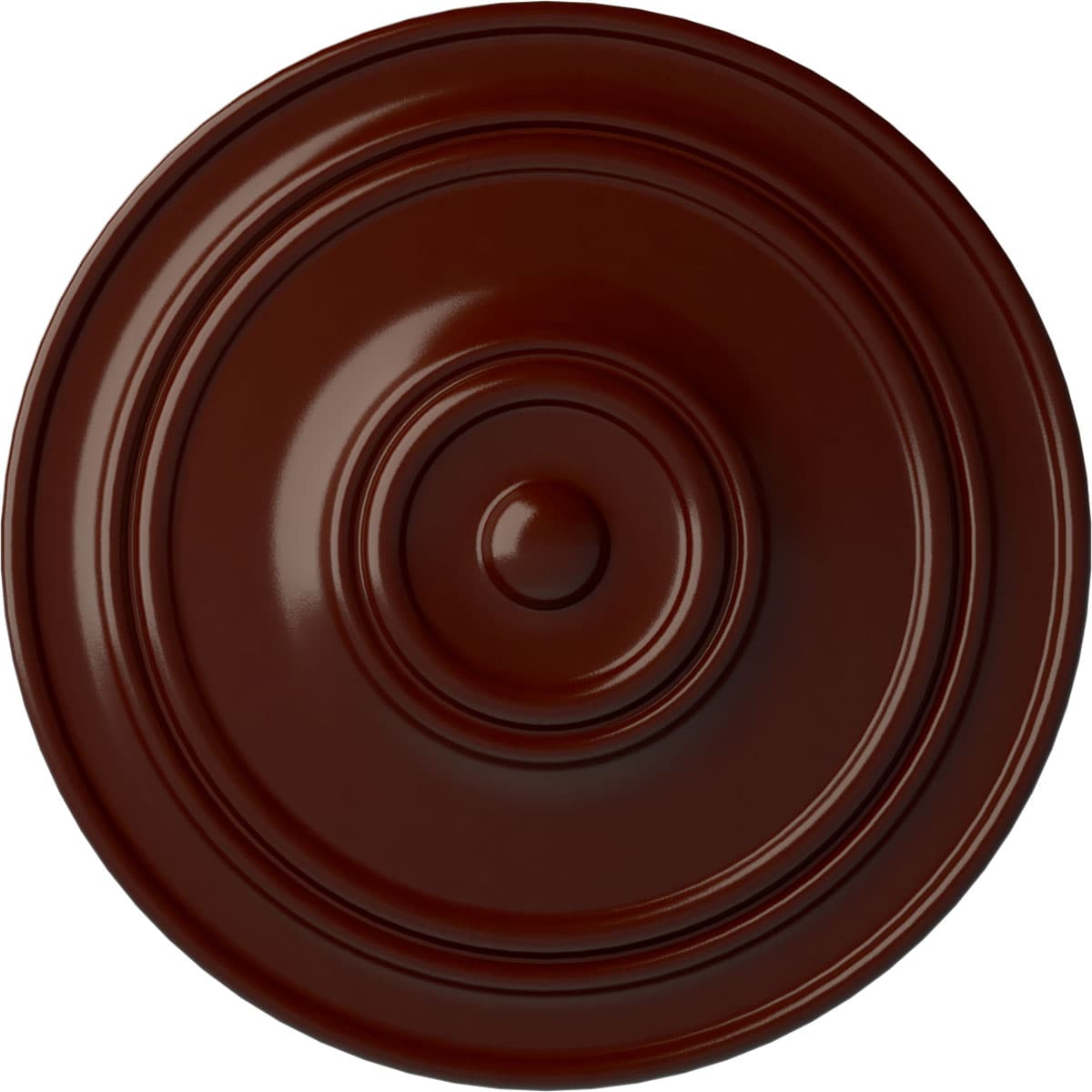 Ekena Millwork CM22CLBMF Classic 21.875-in W x 21.875-in L Brushed Mahogany Polyurethane Ceiling Medallion