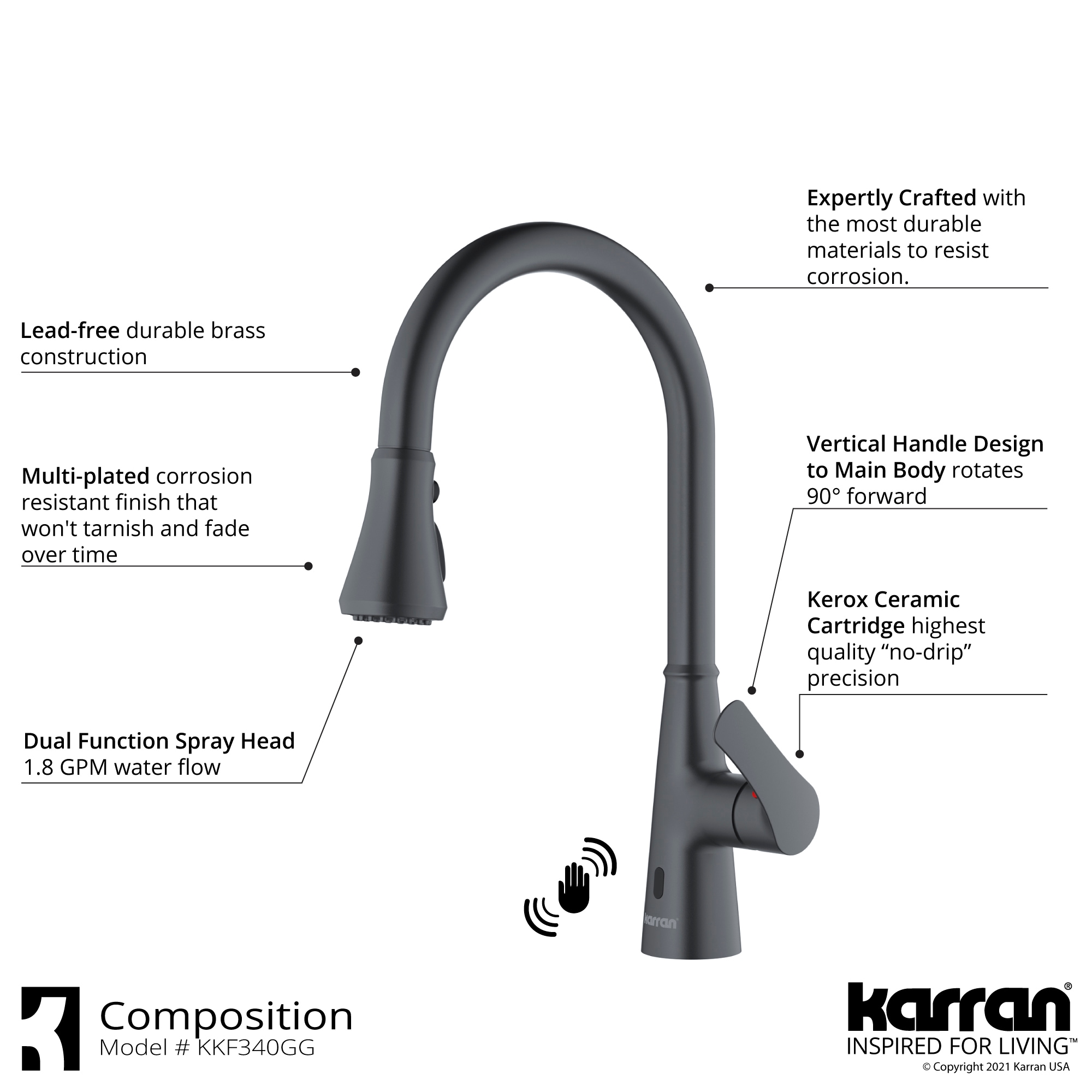 Karran QT810BLKKF340GG Kitchen-Sinks - View #9