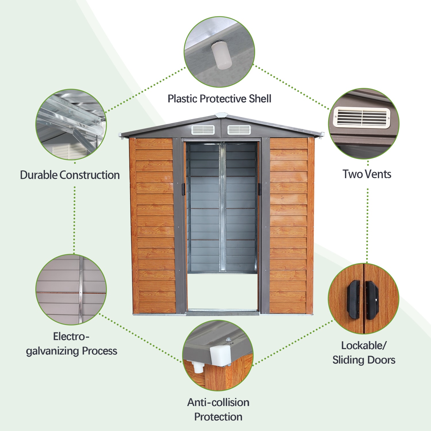 Jaxpety HG61H0712 Metal-Storage-Buildings-Sheds - View #9