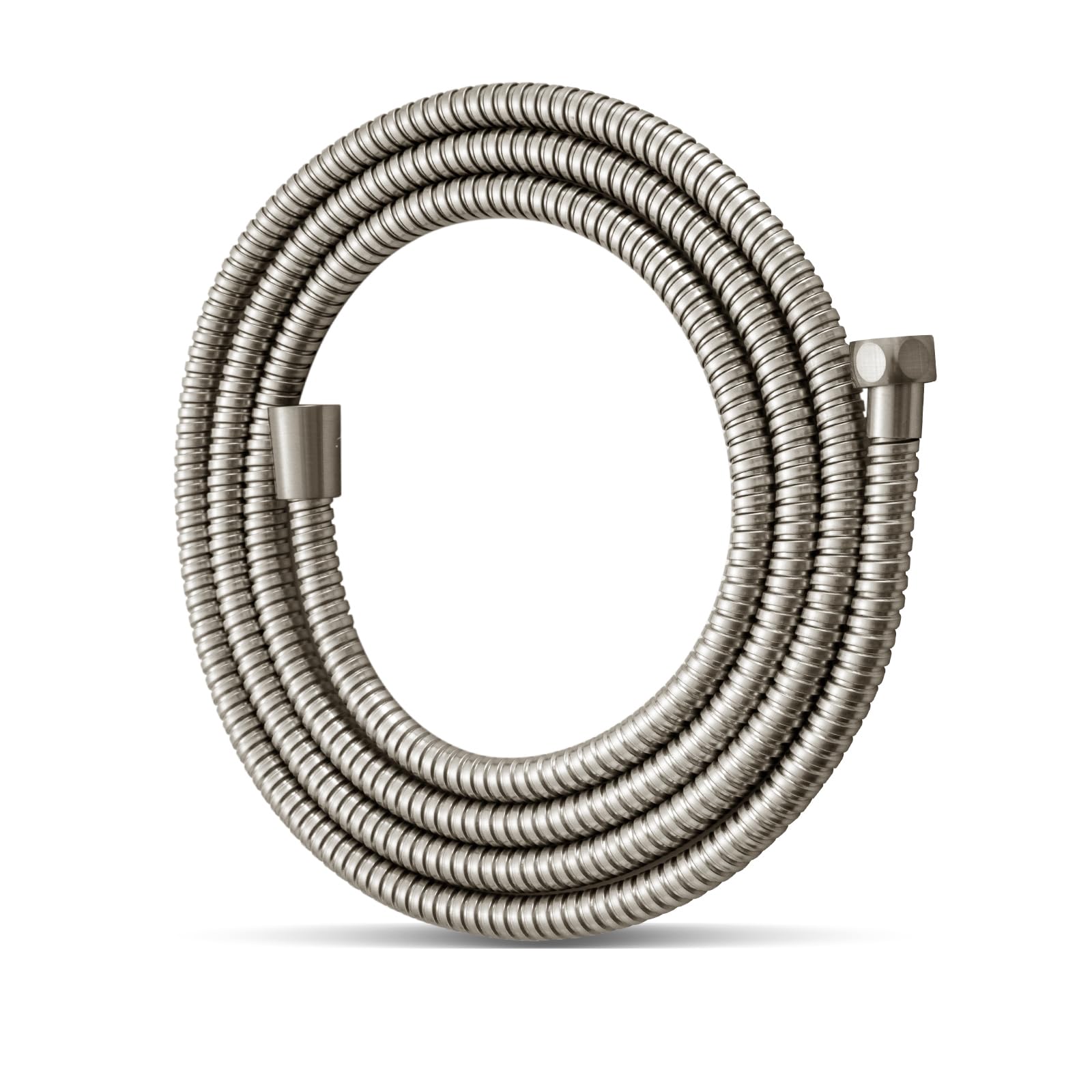 CYIKE  120 in Brushed Nickel Stainless Steel Shower Hose with Brass Insert and Nut for Handheld Shower Head Extension durable home and garden