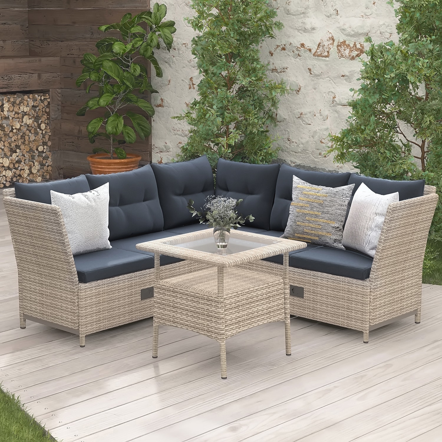 SINOFURN SYB790003GY Patio-Conversation-Sets - View #5