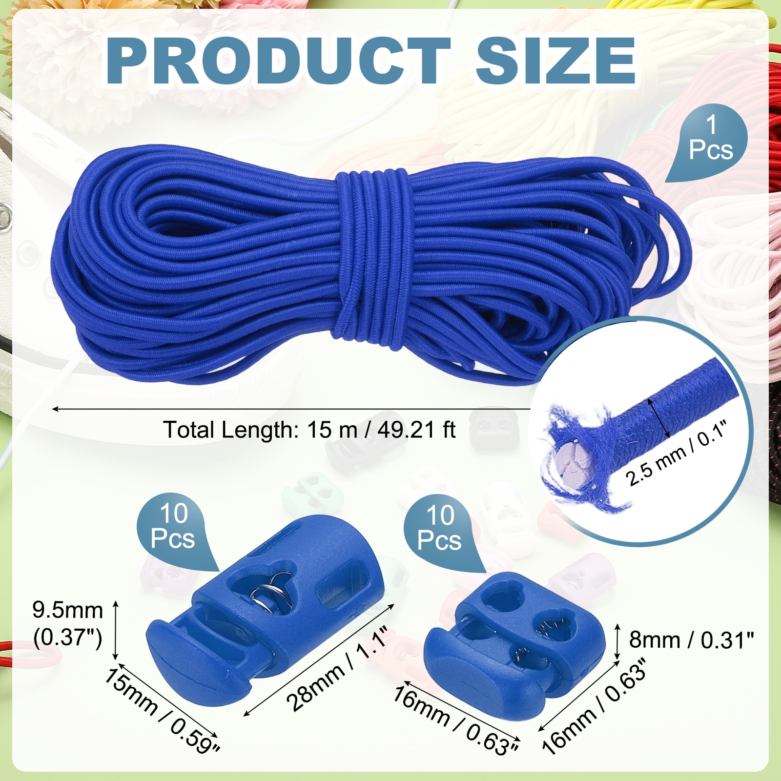Unique Bargains S26051500UX8840 bungees - View #2