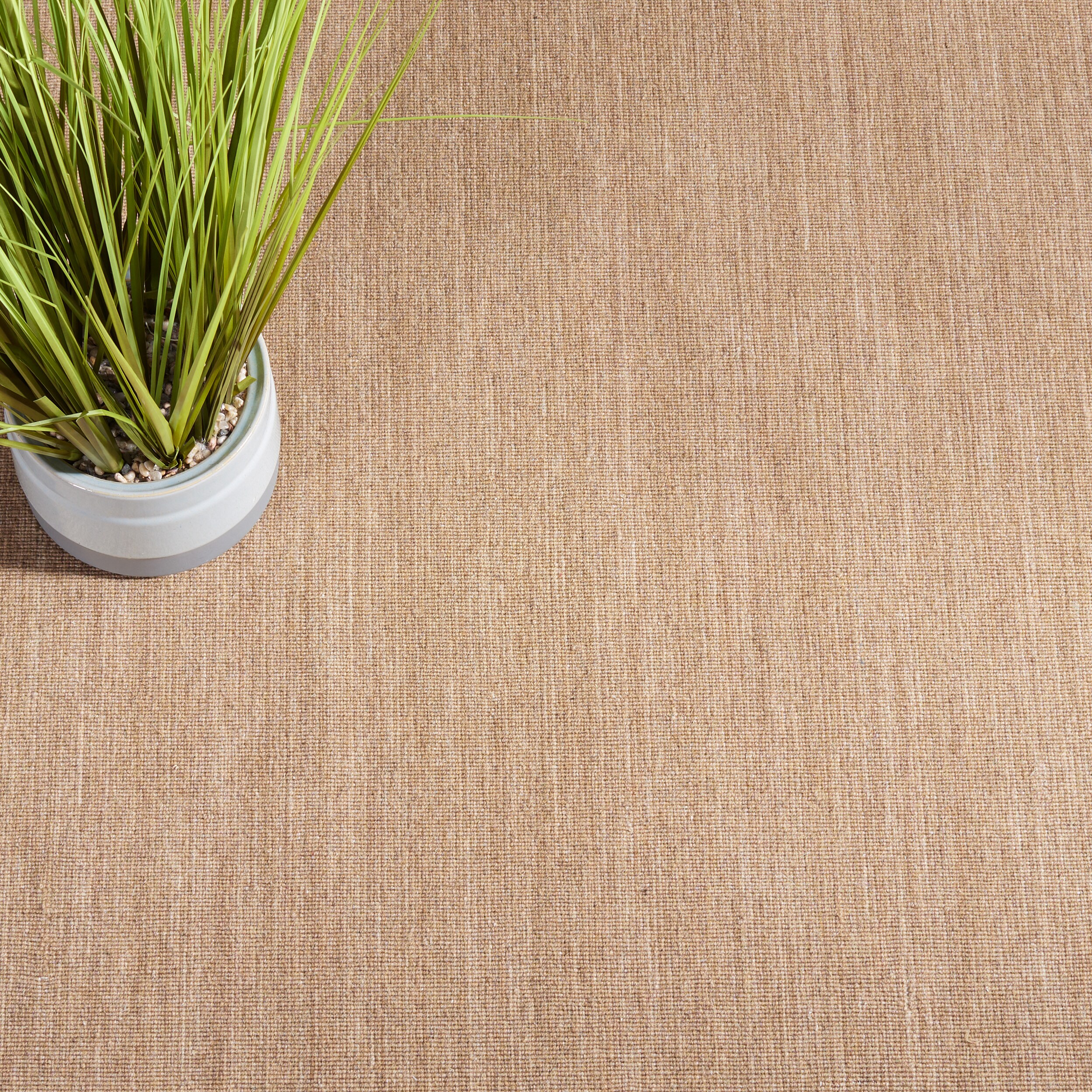Beige Handmade Wool and Cotton Flat Woven Runner Rug