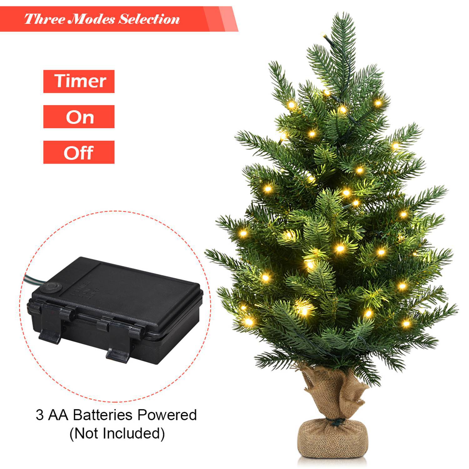 Costway CSHY003178 Artificial-Christmas-Trees - View #9