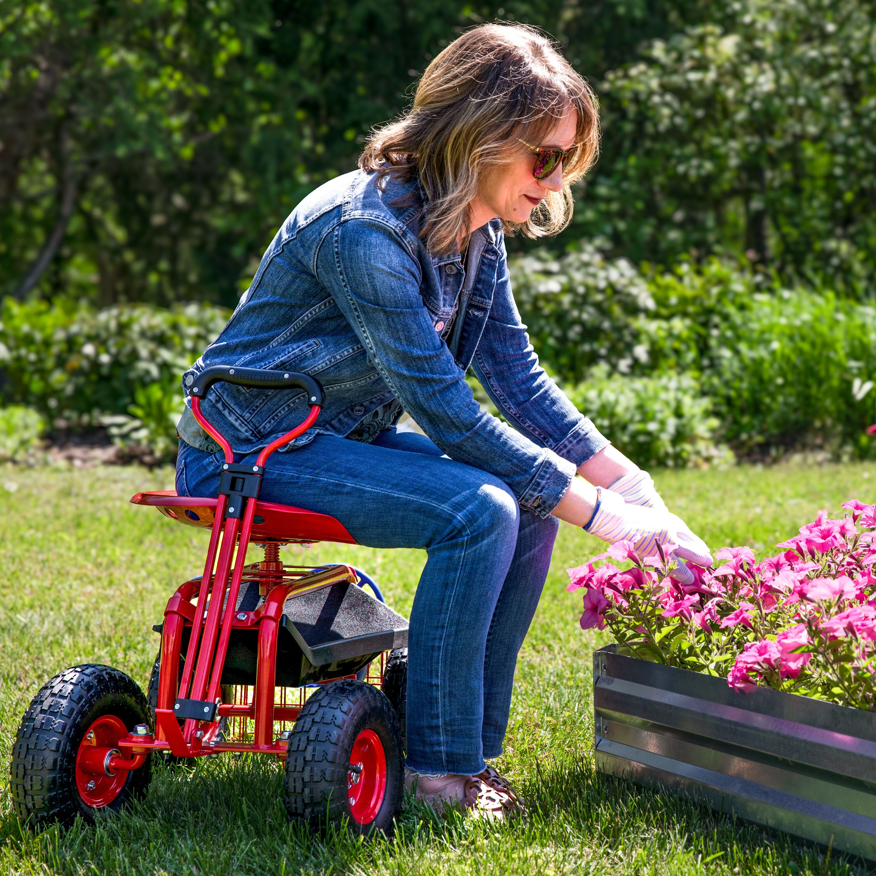 Sunnydaze Decor QH-ESRC004-RD Yard-Carts - View #7