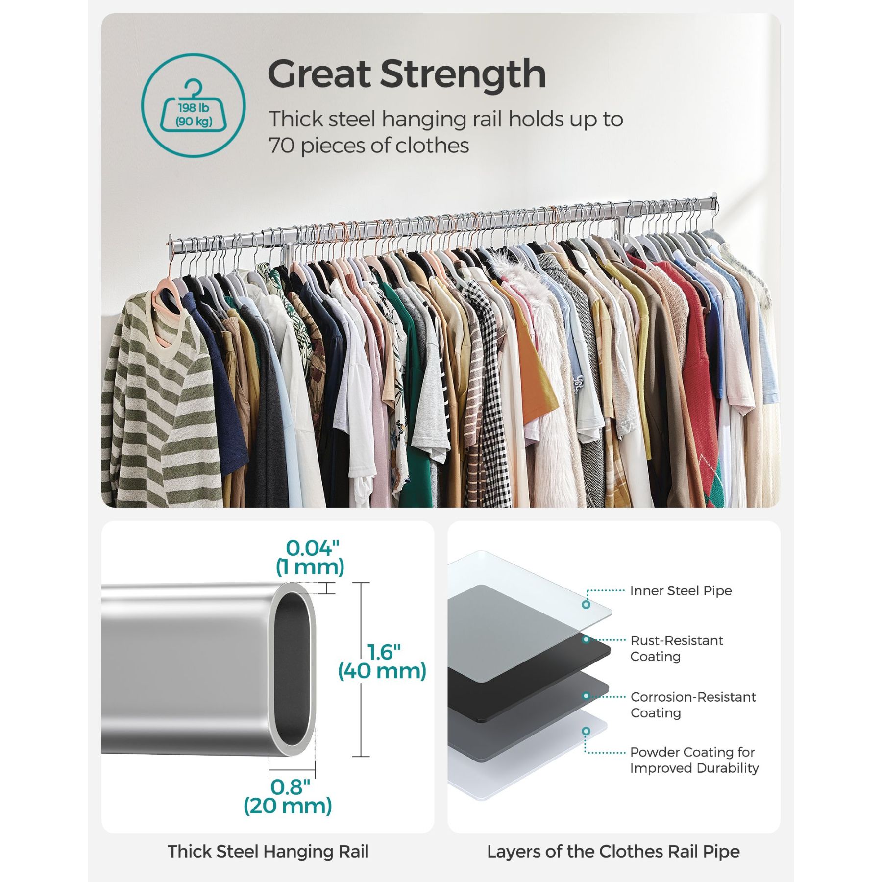 Slickblue D-SM-1VS31RSHU Garment-Racks - View #8